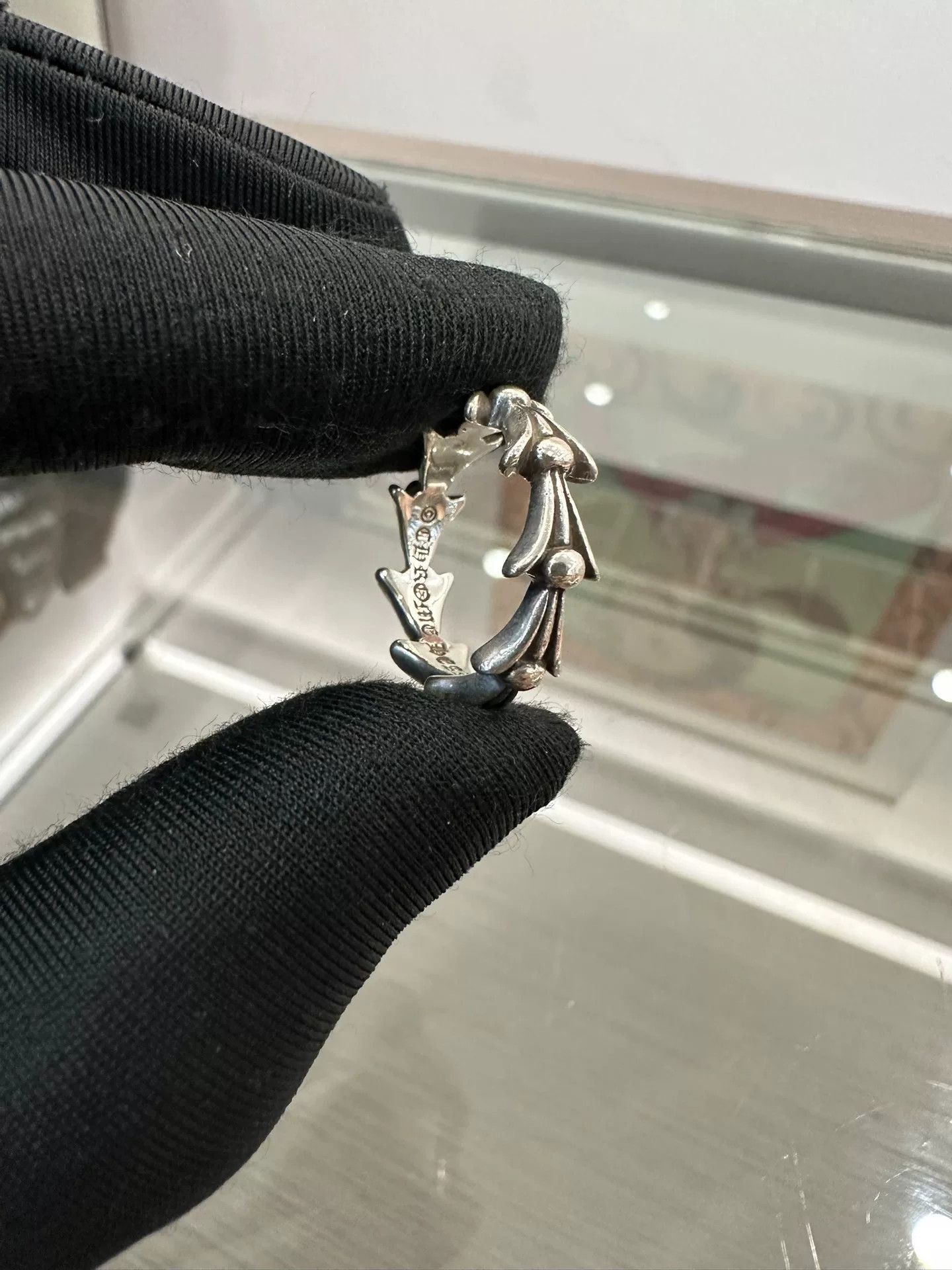 Chrome Hearts Chrome Hearts Fishbone Silver Ring US6 Size ONE SIZE - 1 Thumbnail