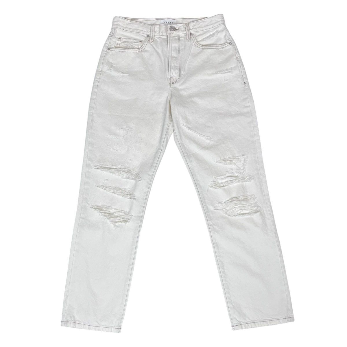 Frame Frame Le Original Women’s Straight Jeans Distressed Size: 27 Size 27" / US 4 / IT 40 - 1 Thumbnail