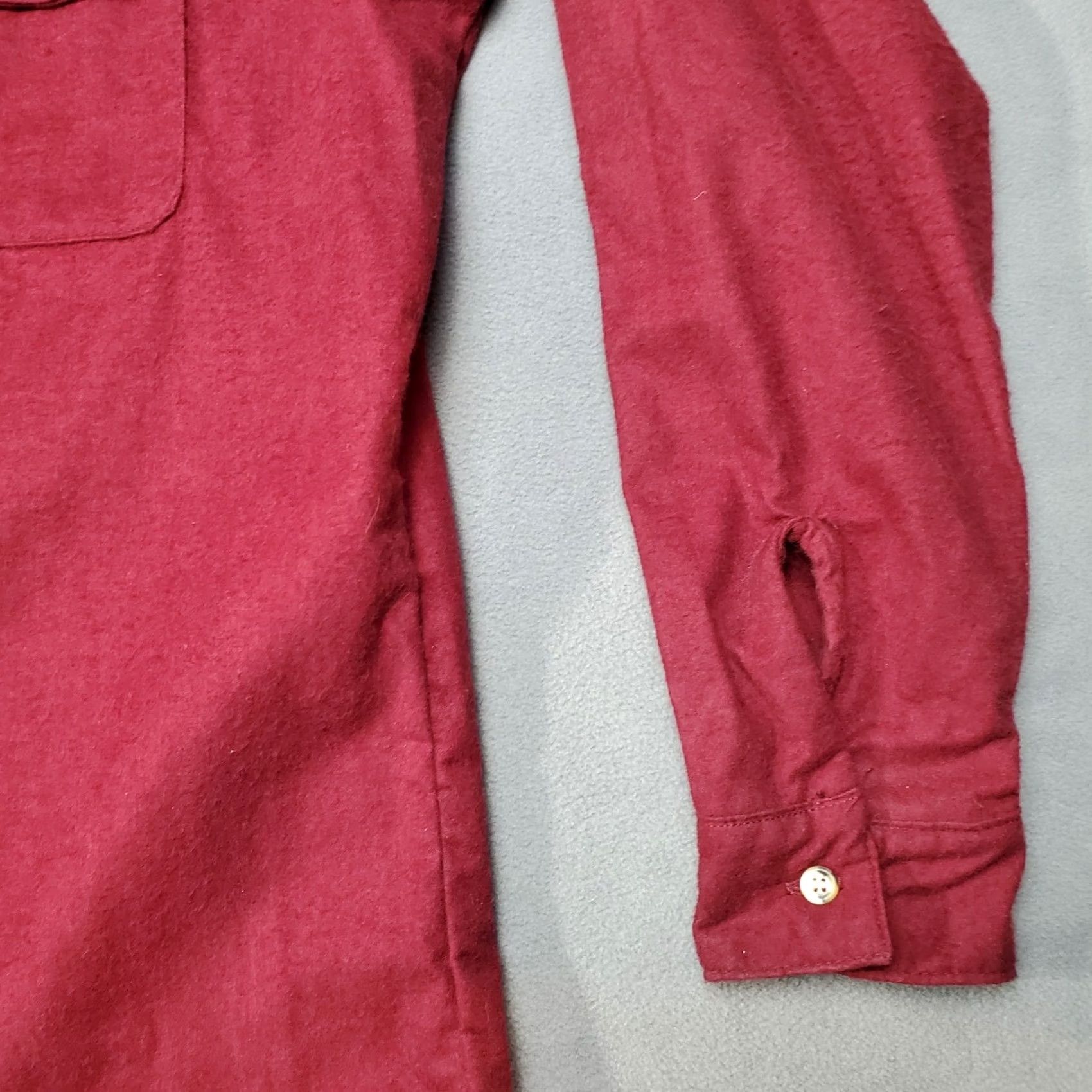 Vintage VINTAGE Five Brothers Shirt Mens Large Red Flannel Union Made in USA Button-Up Long Sleeve Pockets Cotton Size L Size US L / EU 52-54 / 3 - 3 Thumbnail