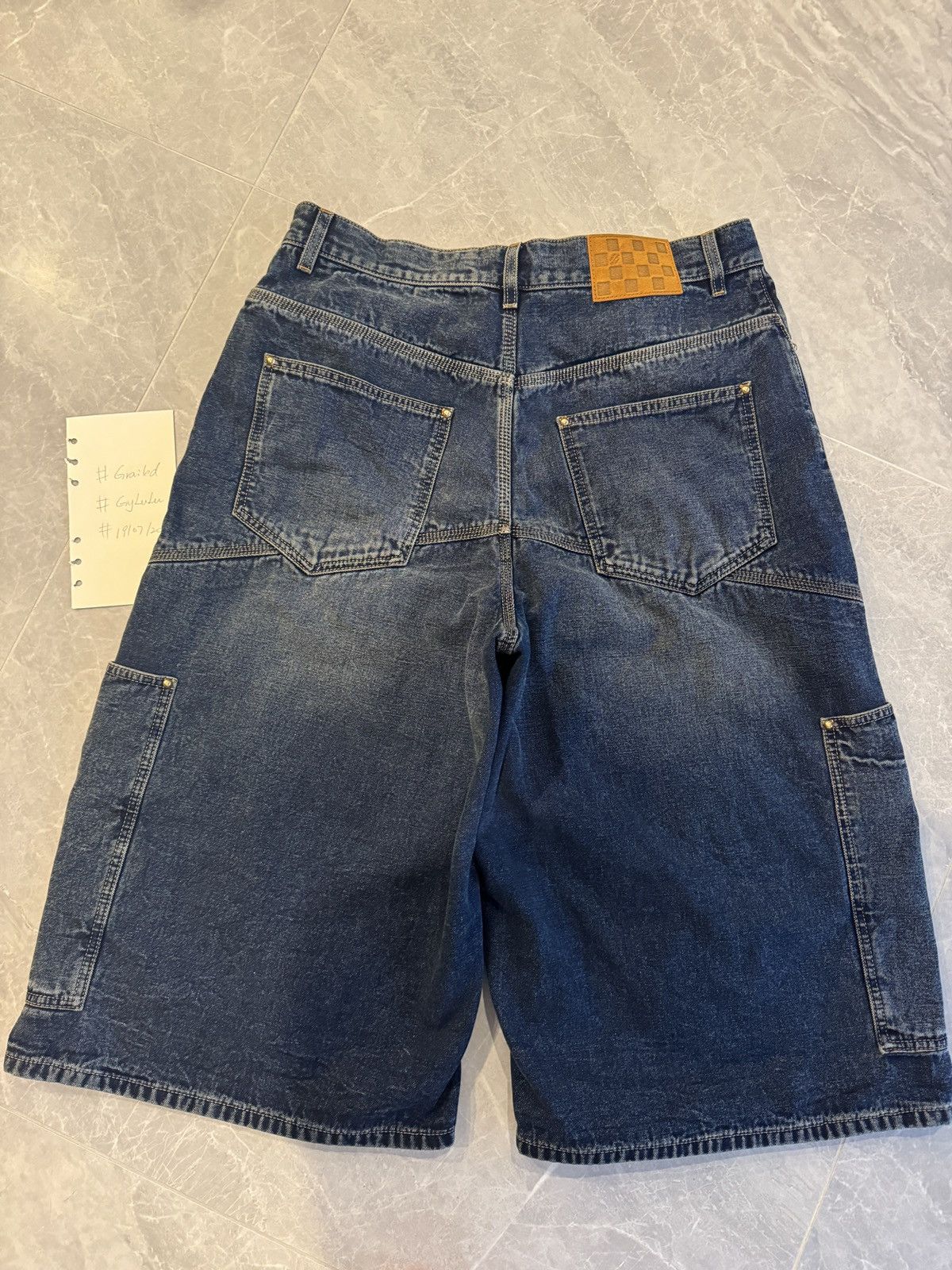Louis Vuitton Denim Workwear Shorts Size US 33 - 17 Thumbnail