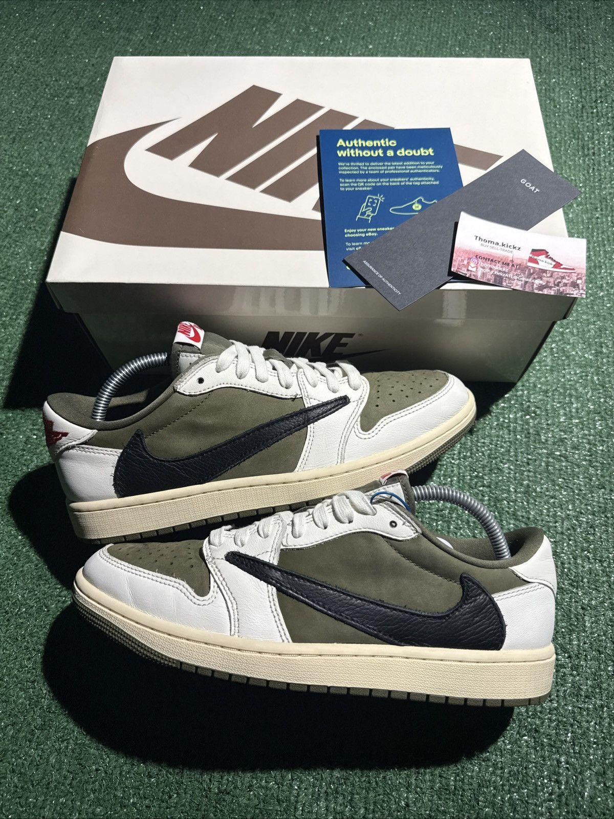 Size Travis Scott Jordan OG Low Reverse Olive Medium
