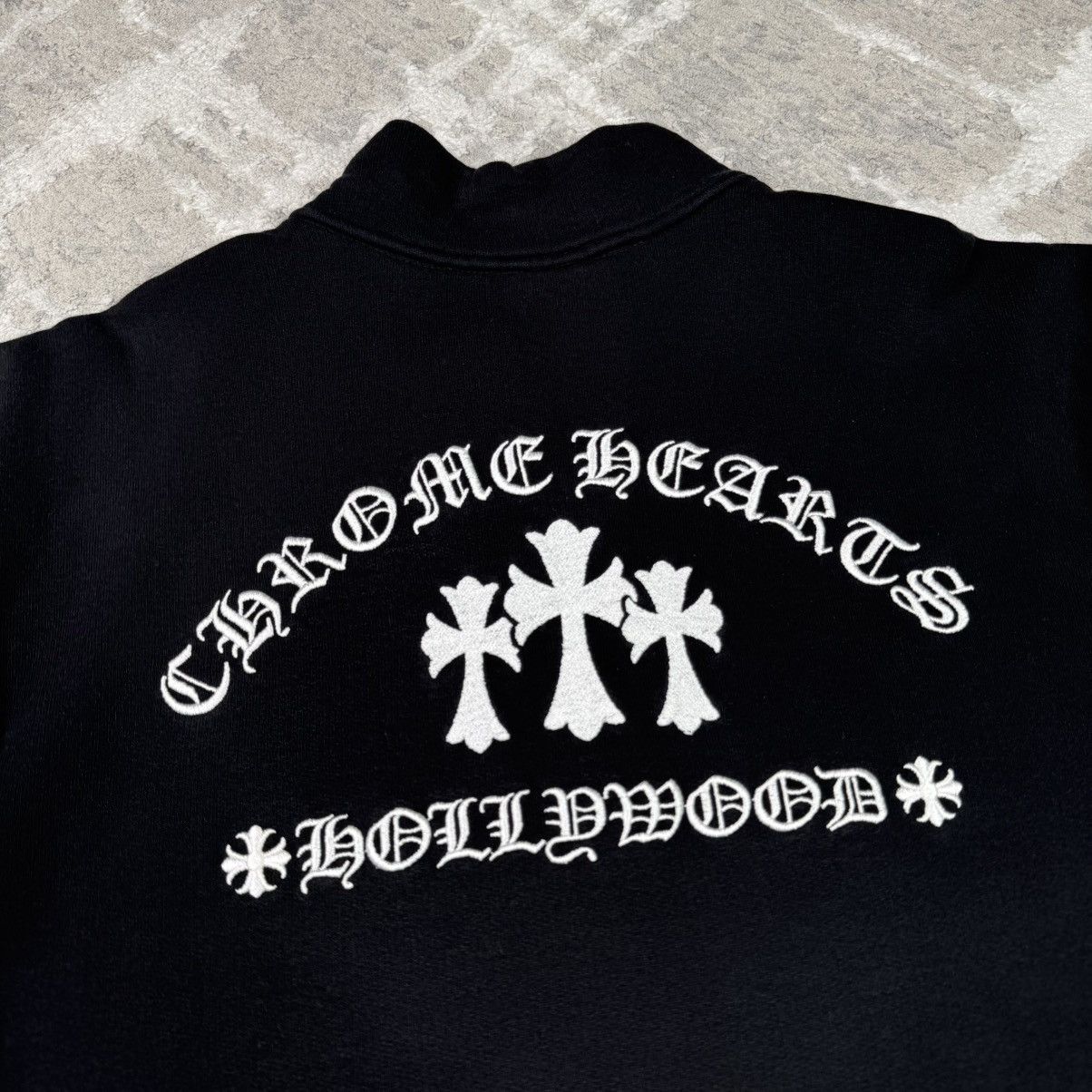 Chrome Hearts King taco triple cross embroidered quarter zip pullover Size US XXL / EU 58 / 5 - 6 Thumbnail