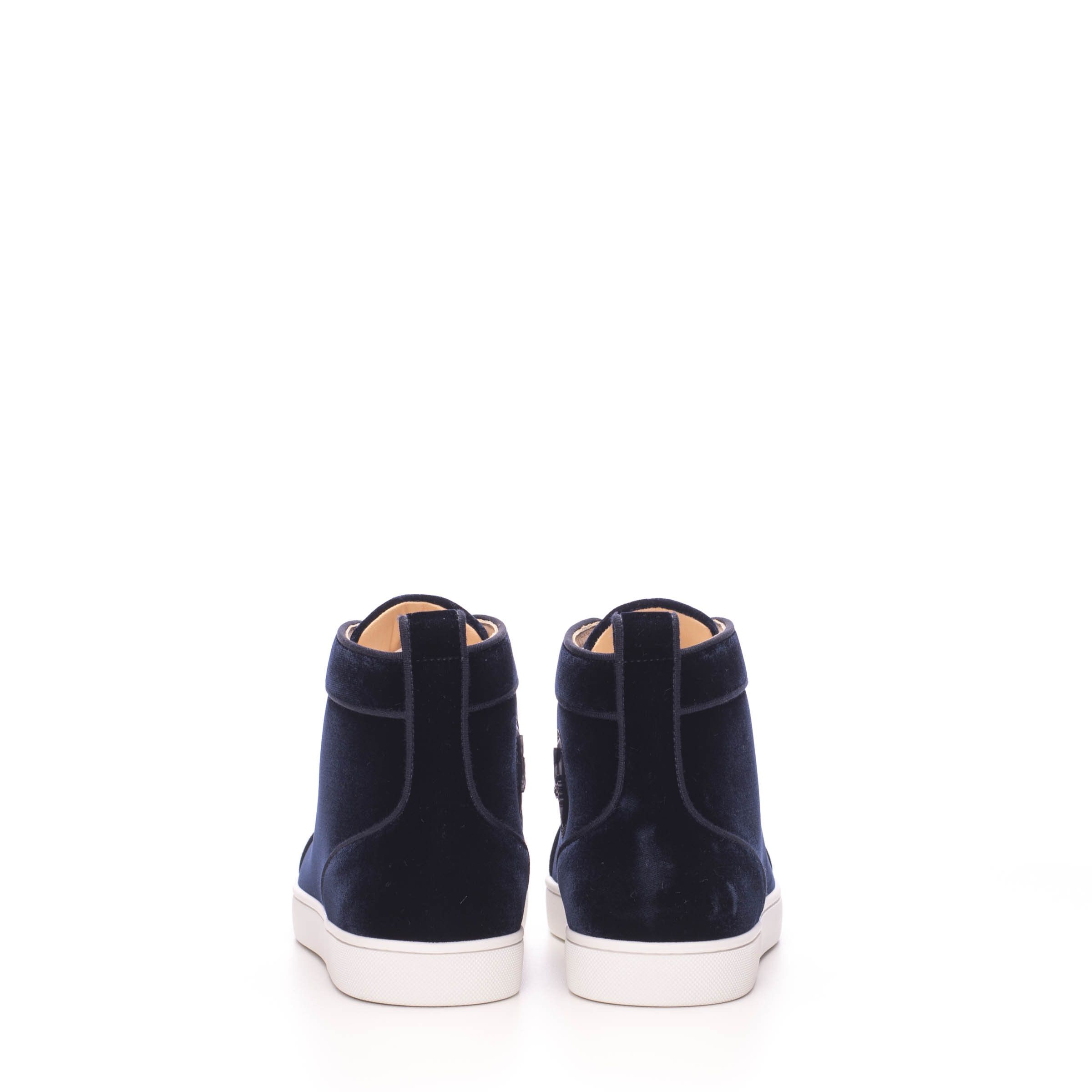 Christian Louboutin Hightop Sneakers Louis Orlato Velvet Size US 6.5 / EU 39-40 - 6 Thumbnail