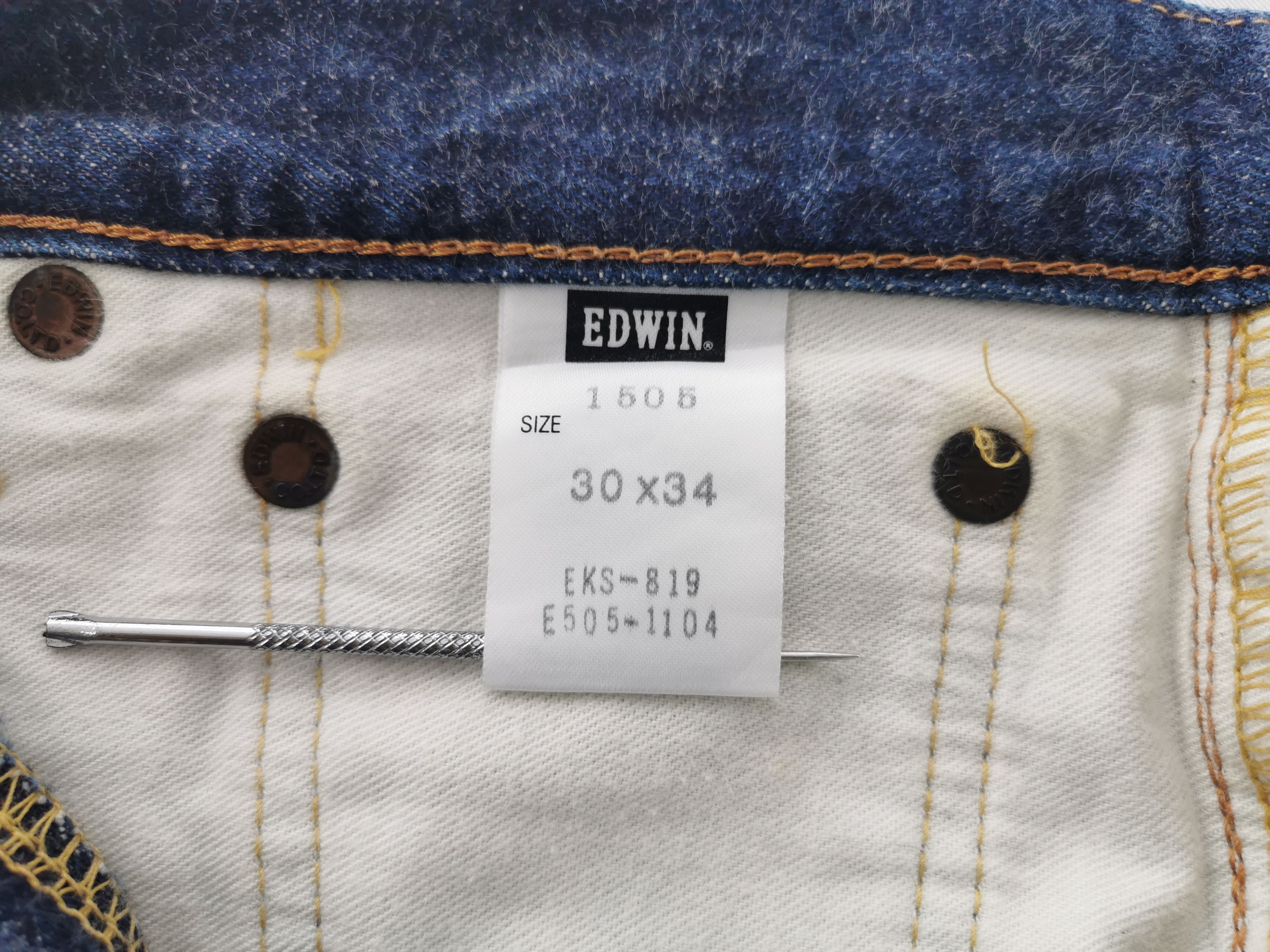 Edwin Vintage Edwin Lot 505 Selvedge Denim Made In Japan Size 32 Size US 32 / EU 48 - 8 Thumbnail