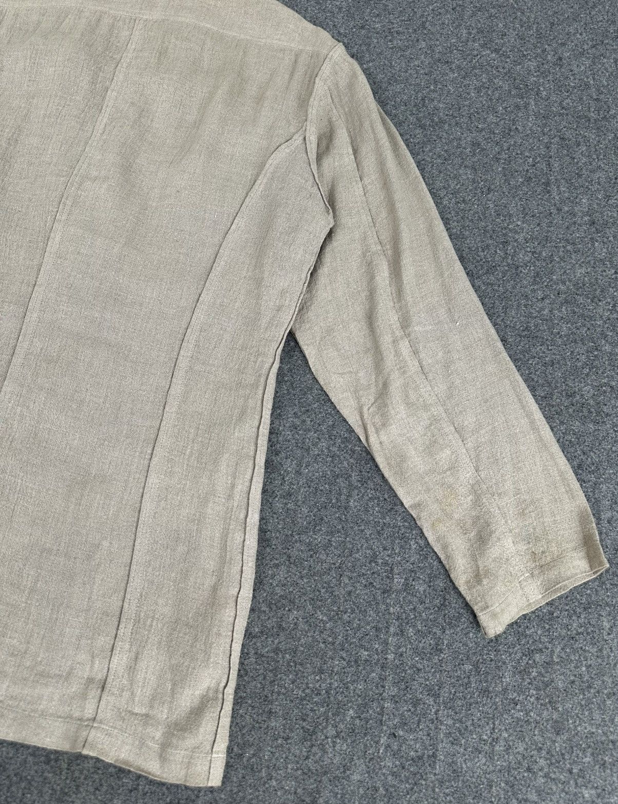 Yohji Yamamoto Yohji Yamamoto Pour Homme - S/S1994 3B Linen Jacket Size US S / EU 44-46 / 1 - 7 Thumbnail