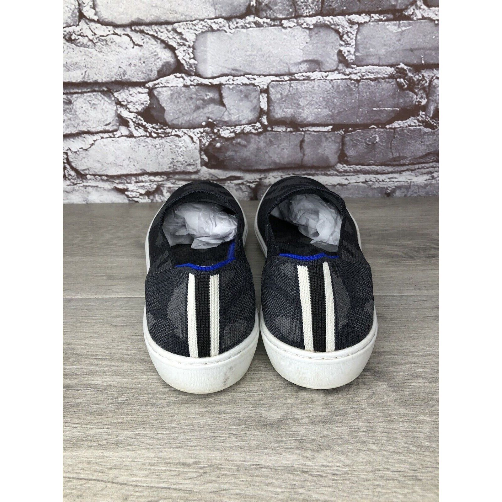 Other Rothy’s The Original Grey Camo Print Fabric Slip On Sneakers Size US 10 / IT 40 - 4 Thumbnail