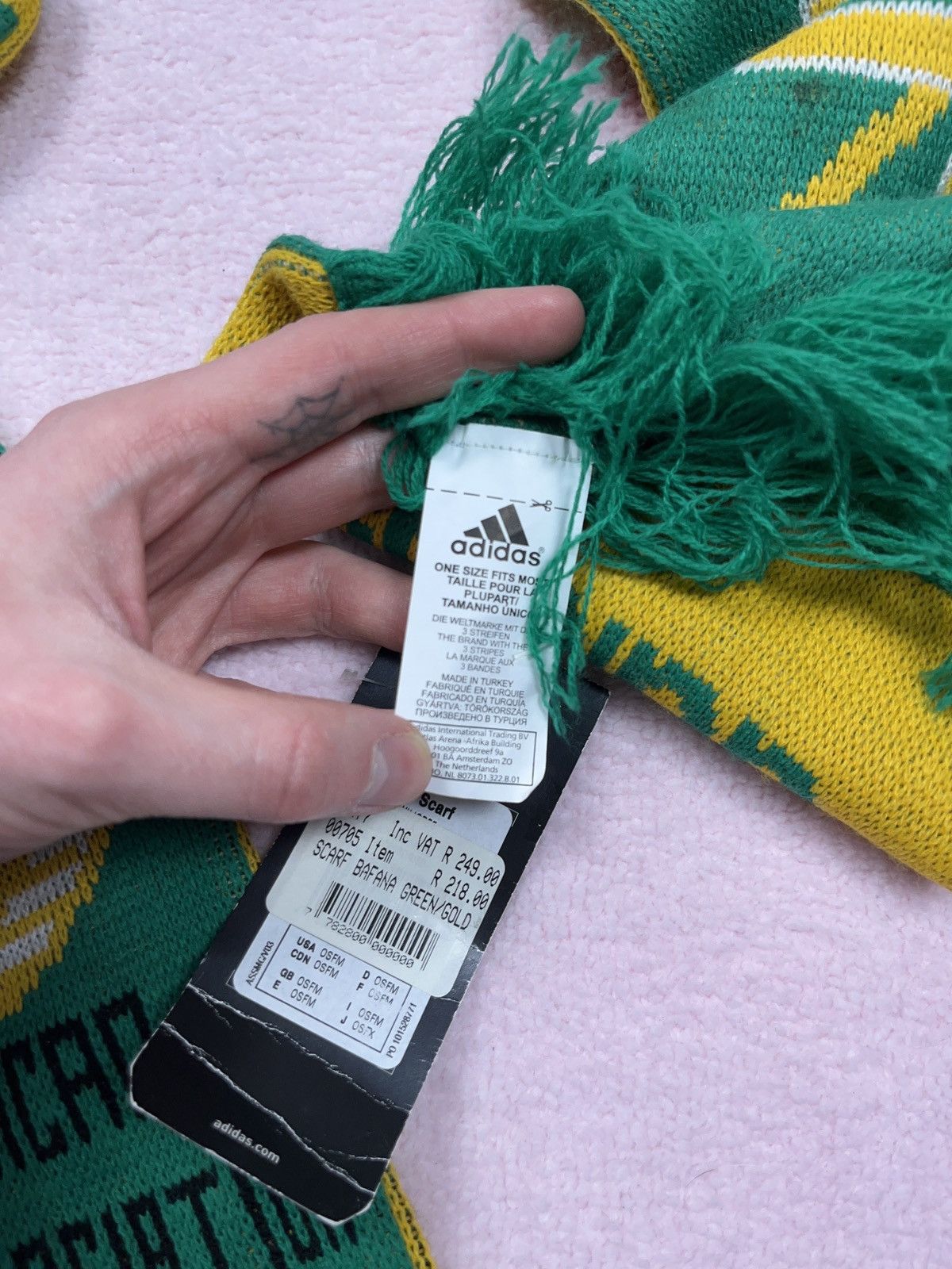 Adidas × Vintage ➕ South Africa footbal SAFA nos adidas scarf big logo Size ONE SIZE - 3 Thumbnail