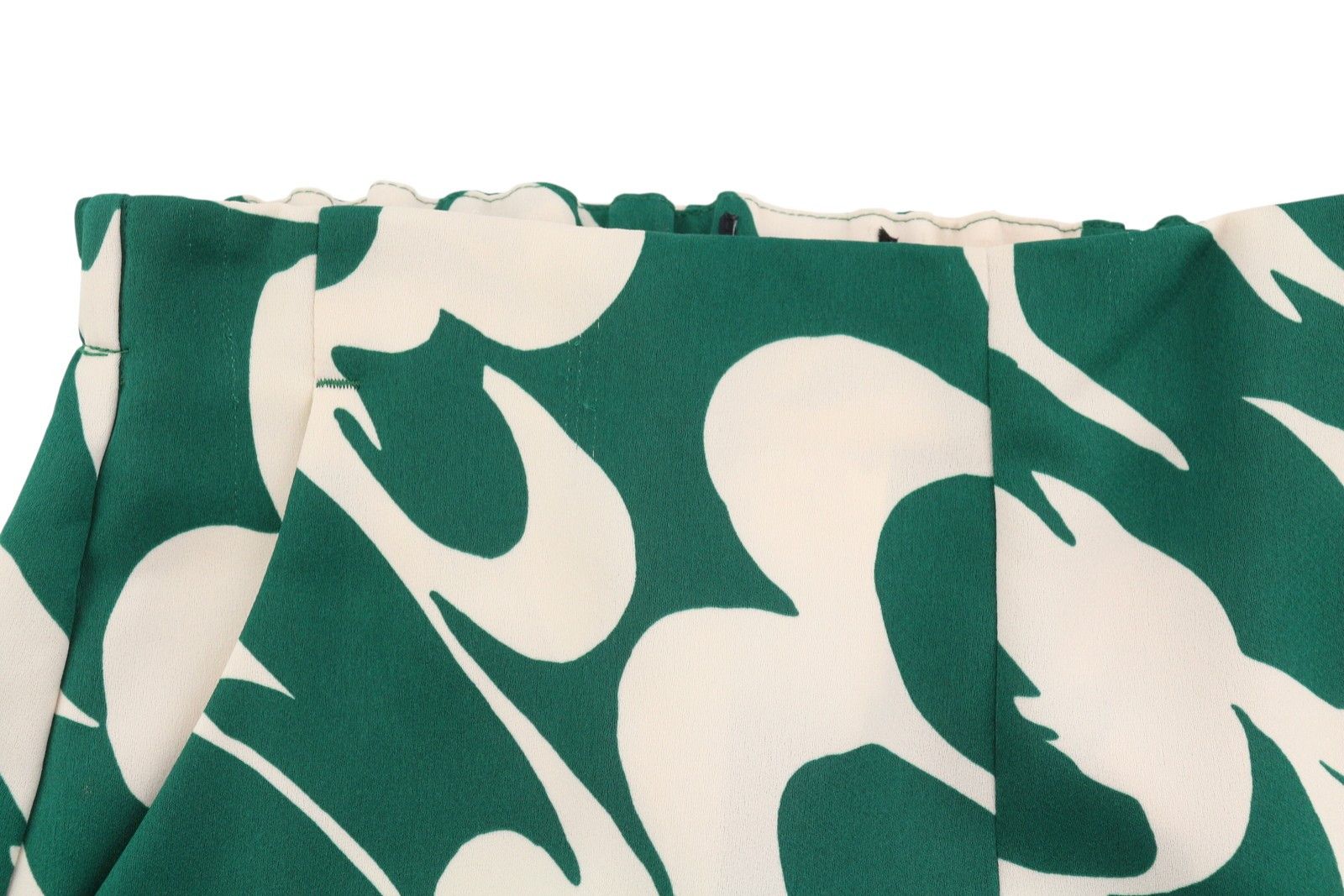 Max Mara EU34 Green Printed Zip Fly Tapered Trousers 88900 Size 24" / US 00 / IT 34 - 9 Thumbnail