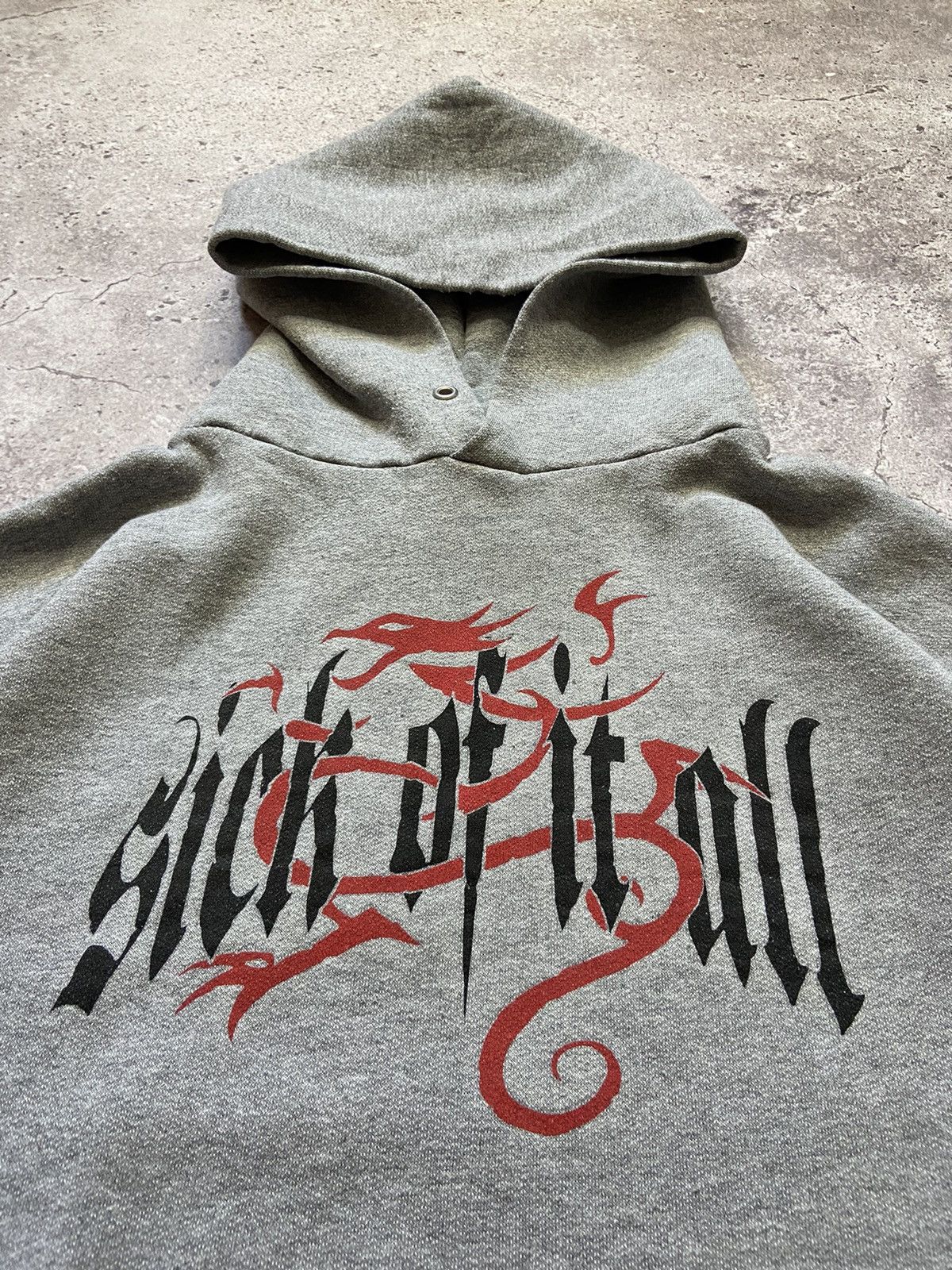 Vintage Vintage 90’s “SICK OF IT ALL” Hardcore Hoodie Size US XL / EU 56 / 4 - 2 Thumbnail
