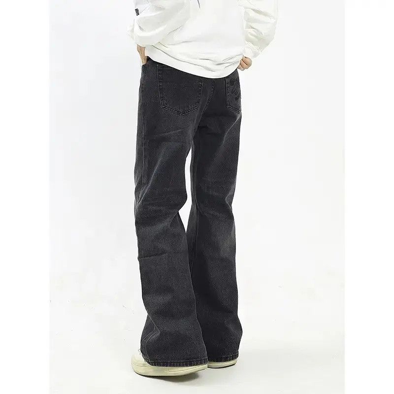 Japanese Brand Retro loose straight casual micro flared jeans Size US 32 / EU 48 - 3 Thumbnail