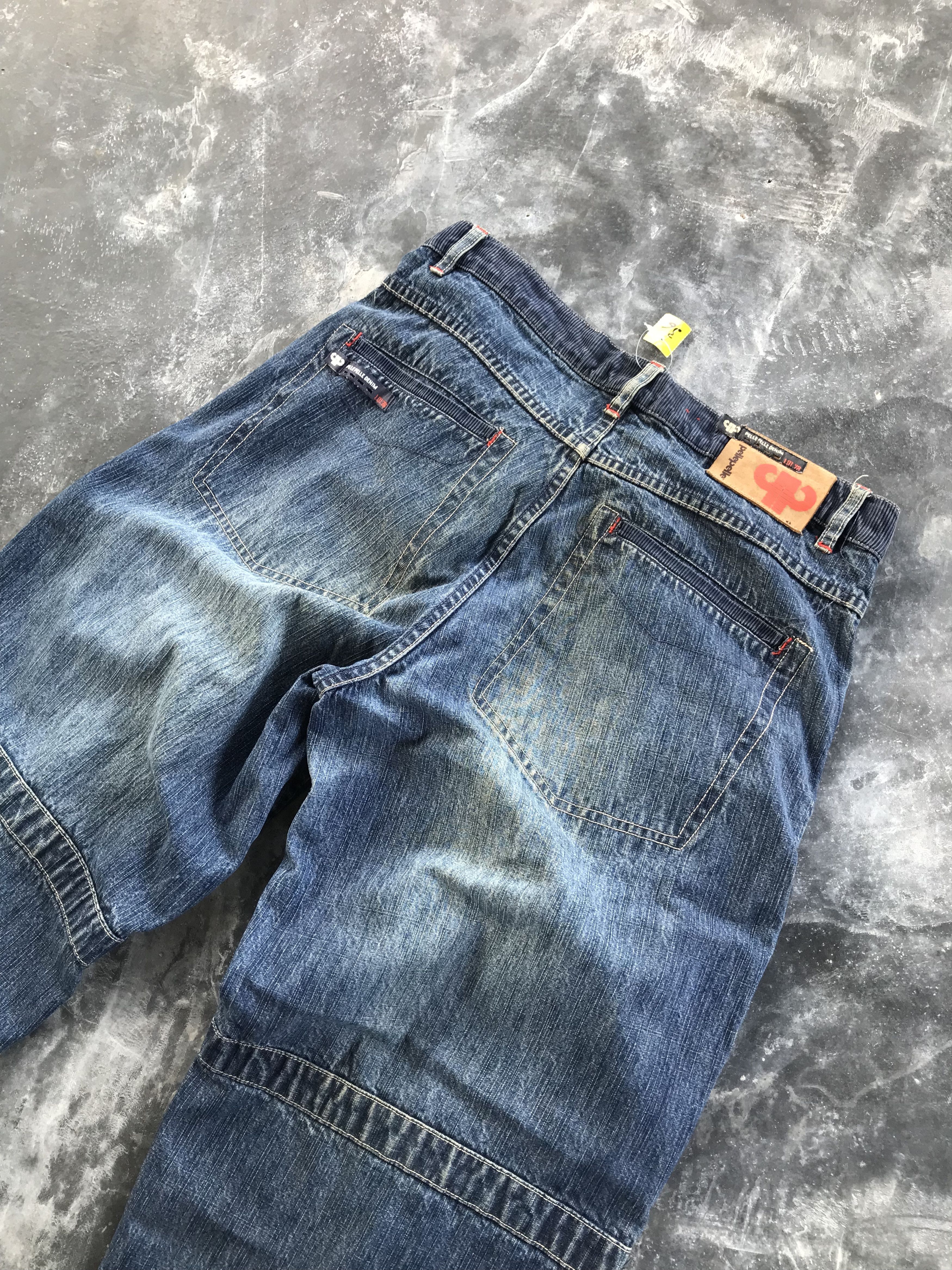Pelle Pelle RARE Y2K Pelle Pelle Patchwork Baggy Jeans Size US 36 / EU 52 - 2 Thumbnail