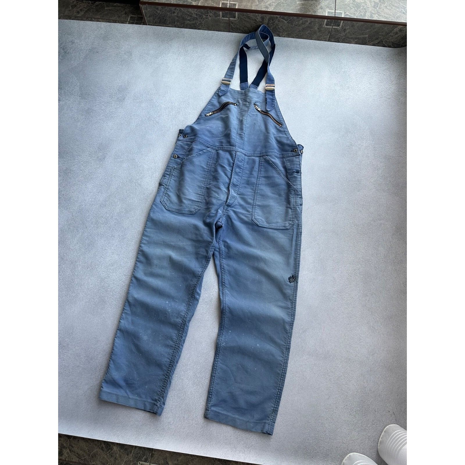 Vintage VTG Adolph Lafont French Workwear Overall Suit 60-70s Size 54L - 2 Thumbnail