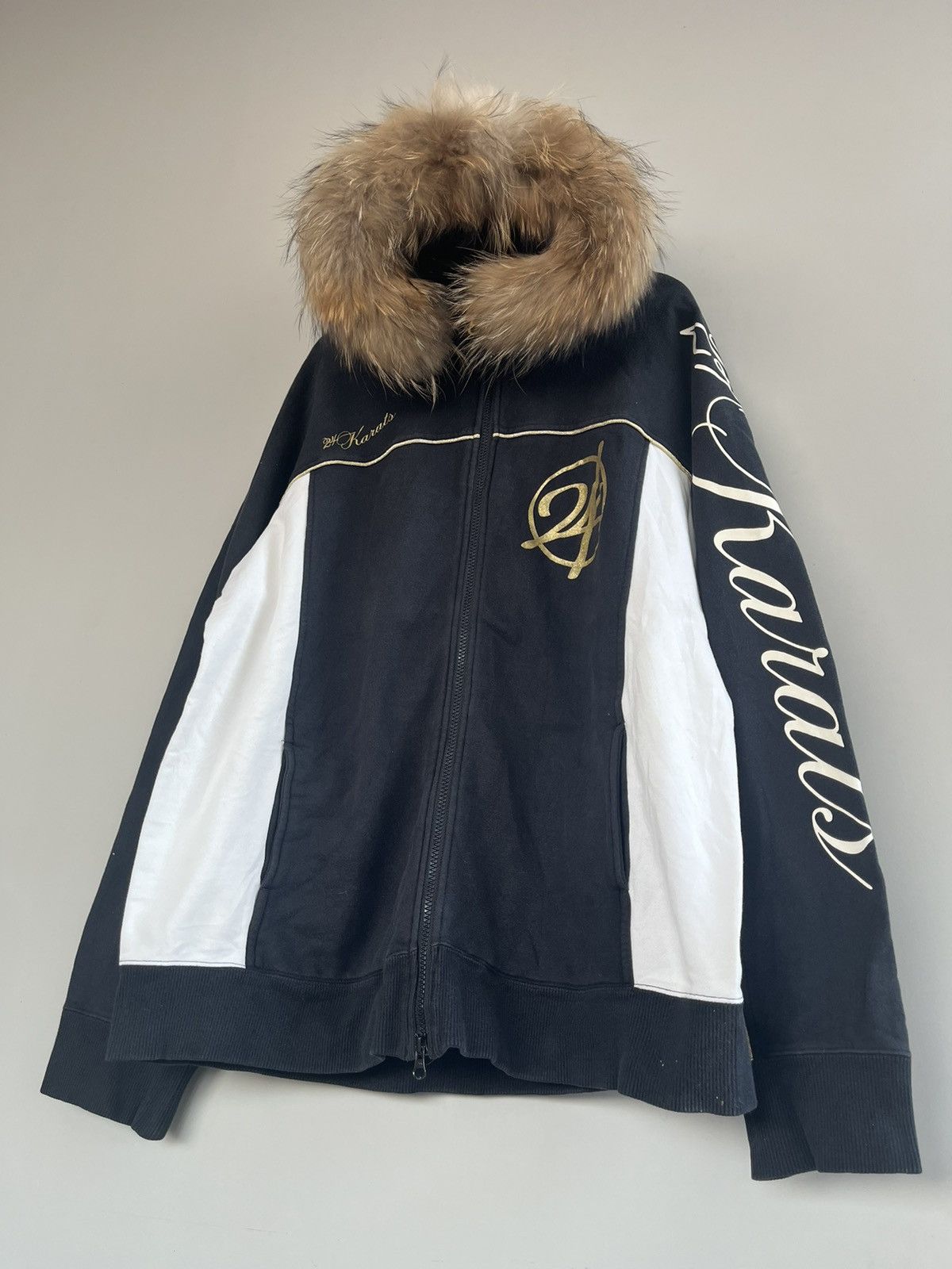 14th Addiction JAPANESE 24KARATS FUR HOODIE POEM SEDITIONARIES GOTHIC PUNK Size US XL / EU 56 / 4 - 7 Thumbnail