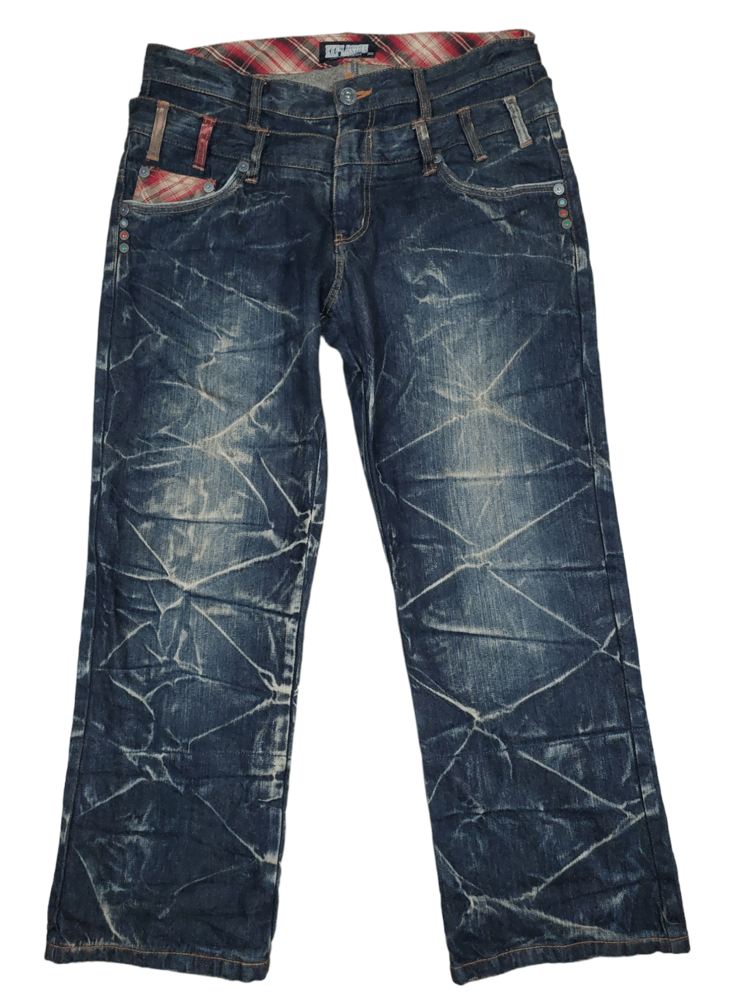 Japanese Brand 🔥Denim Double Waist Flared Japan Brand🔥 Size US 34 / EU 50 - 1 Thumbnail