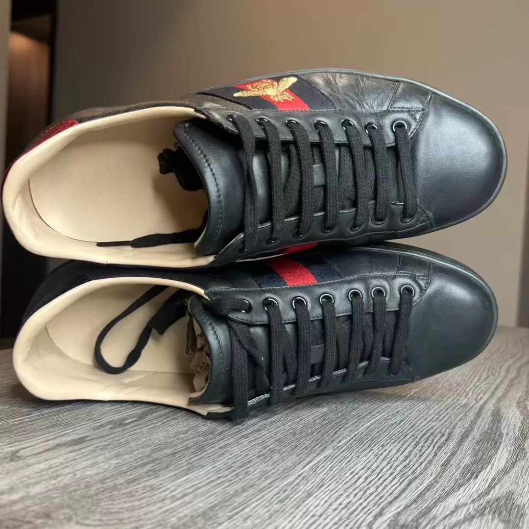 Gucci Gucci ACE Bee Embroidered 42.5 EU Size US 9.5 / EU 42-43 - 5 Thumbnail