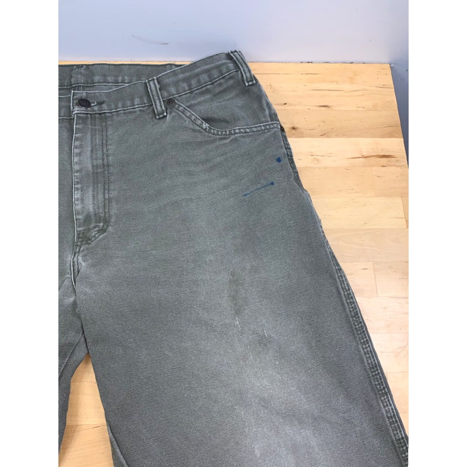Dickies VINTAGE Dickies Jeans Men 36x30 Denim Blue 5-Pocket Logo Cotton Straight Workwear 12993 Size US 36 / EU 52 - 4 Thumbnail