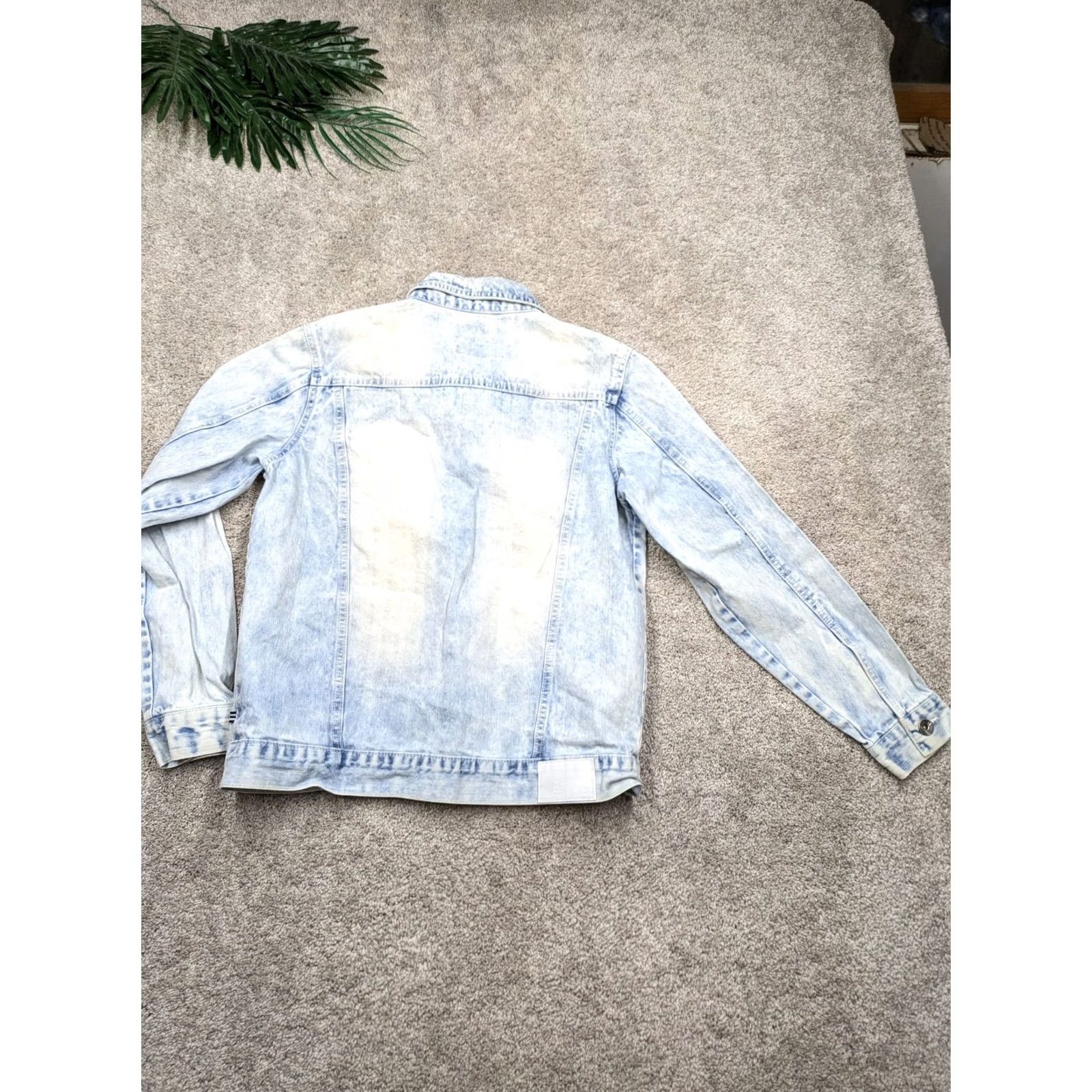 Southpole VINTAGE South Pole Jacket Mens Medium Blue Denim Trucker Button 90s Y2K Size US 31 - 6 Thumbnail