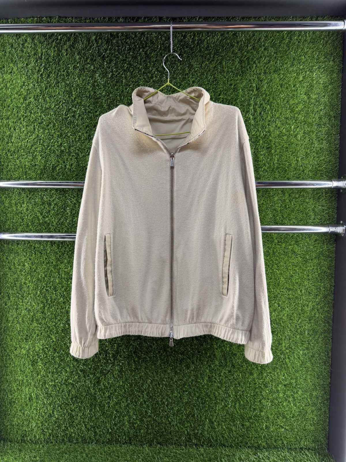 Loro Piana Loro Piana Reversible Bomber Jacket Nylon /Cashmere Vintage Size US L / EU 52-54 / 3 - 10 Thumbnail
