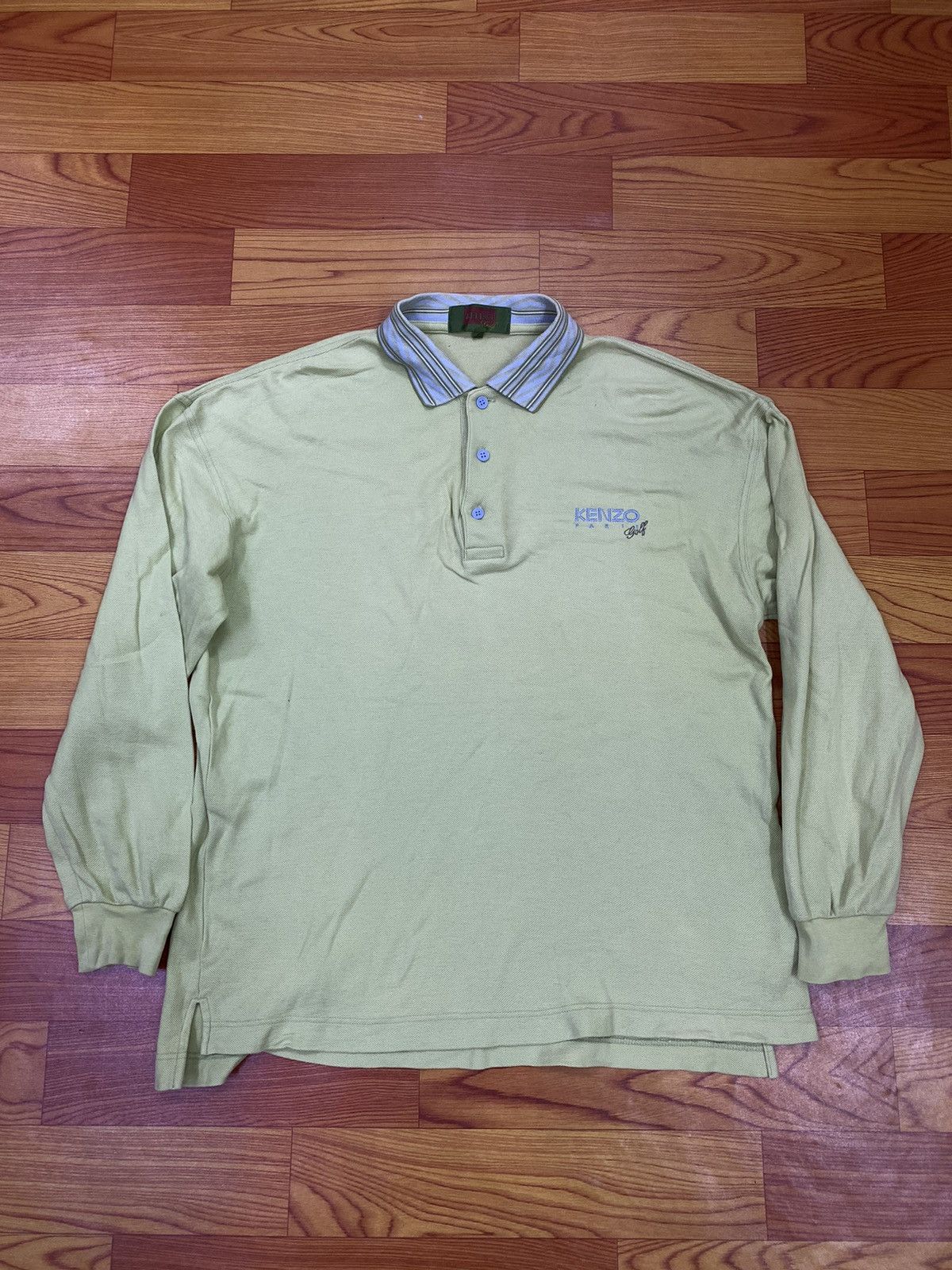 Designer × Kenzo × Vintage Vintage Kenzo Golf Polos Long Sleeve Size US L / EU 52-54 / 3 - 1 Thumbnail