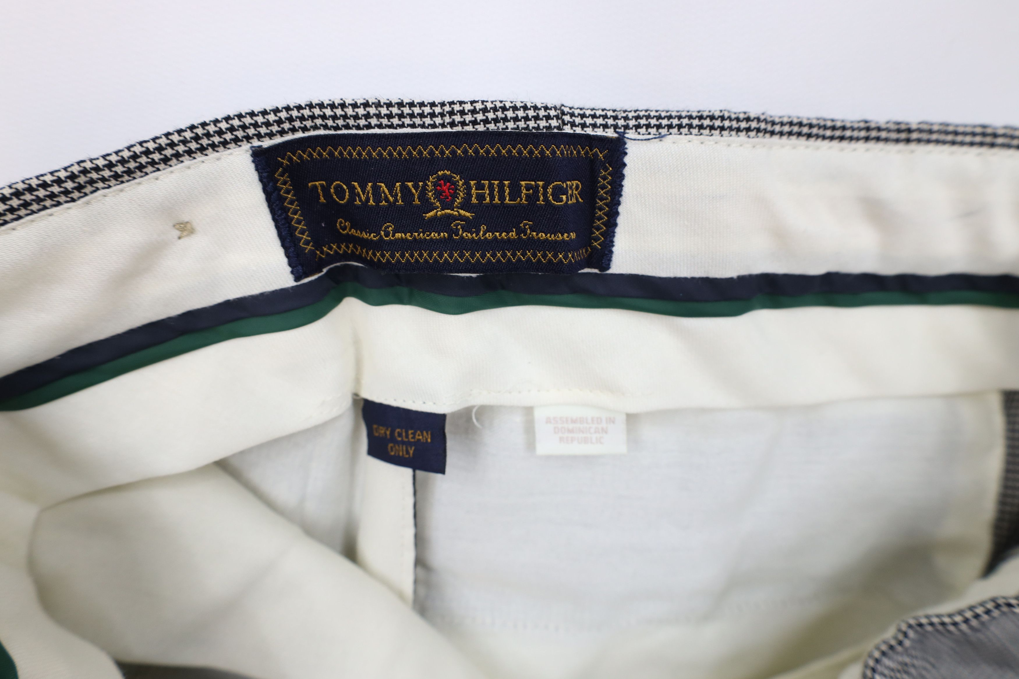 Tommy Hilfiger Vintage 90s Tommy Hilfiger Houndstooth Wide Leg Chino Pants Size US 38 / EU 54 - 7 Thumbnail