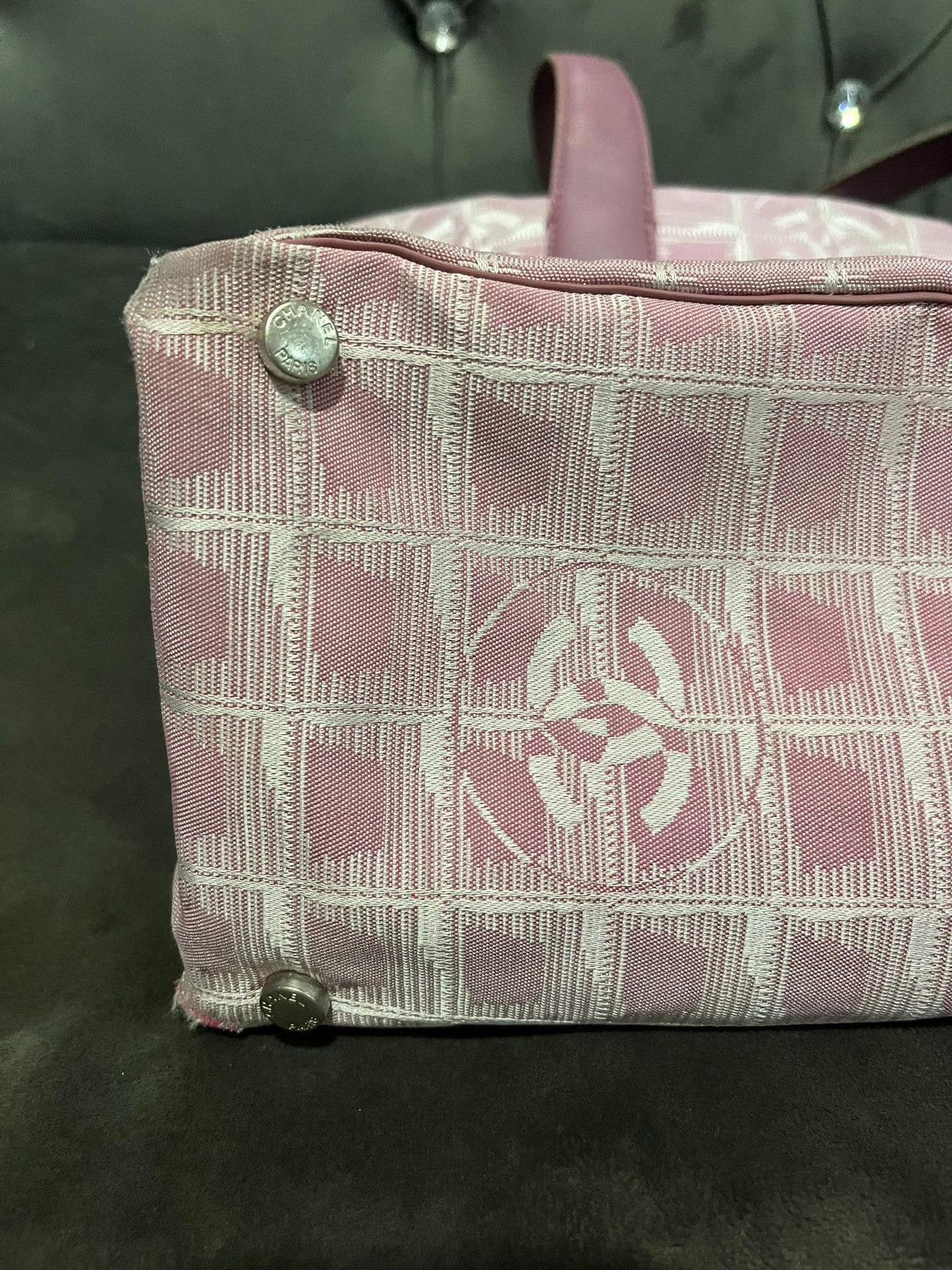 Chanel Authentic CHANEL Travel line canvas tote bag Size ONE SIZE - 4 Thumbnail