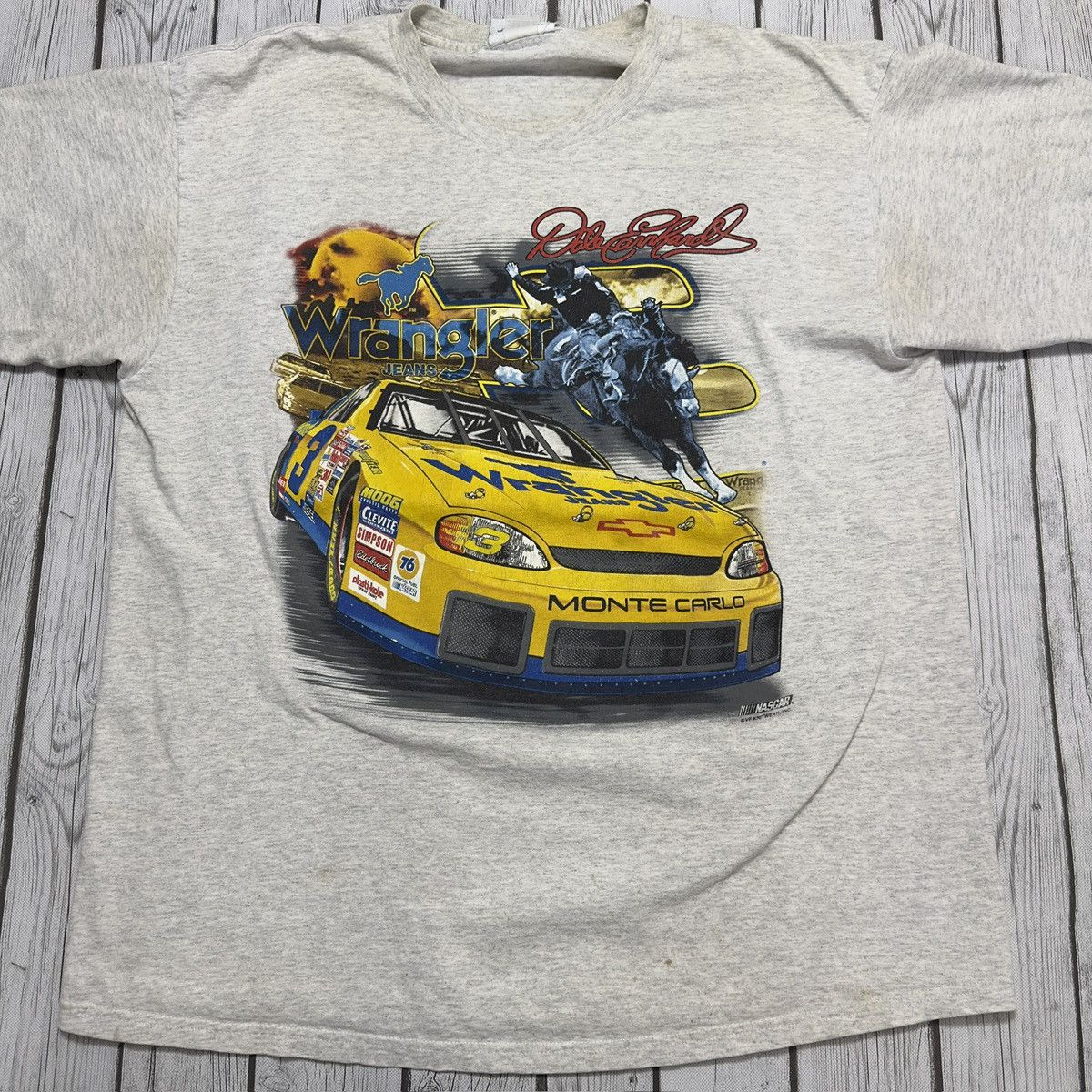 Chase Authentics × NASCAR × Vintage Vintage NASCAR Dale Earnhardt Wrangler tee Size US XL / EU 56 / 4 - 3 Thumbnail