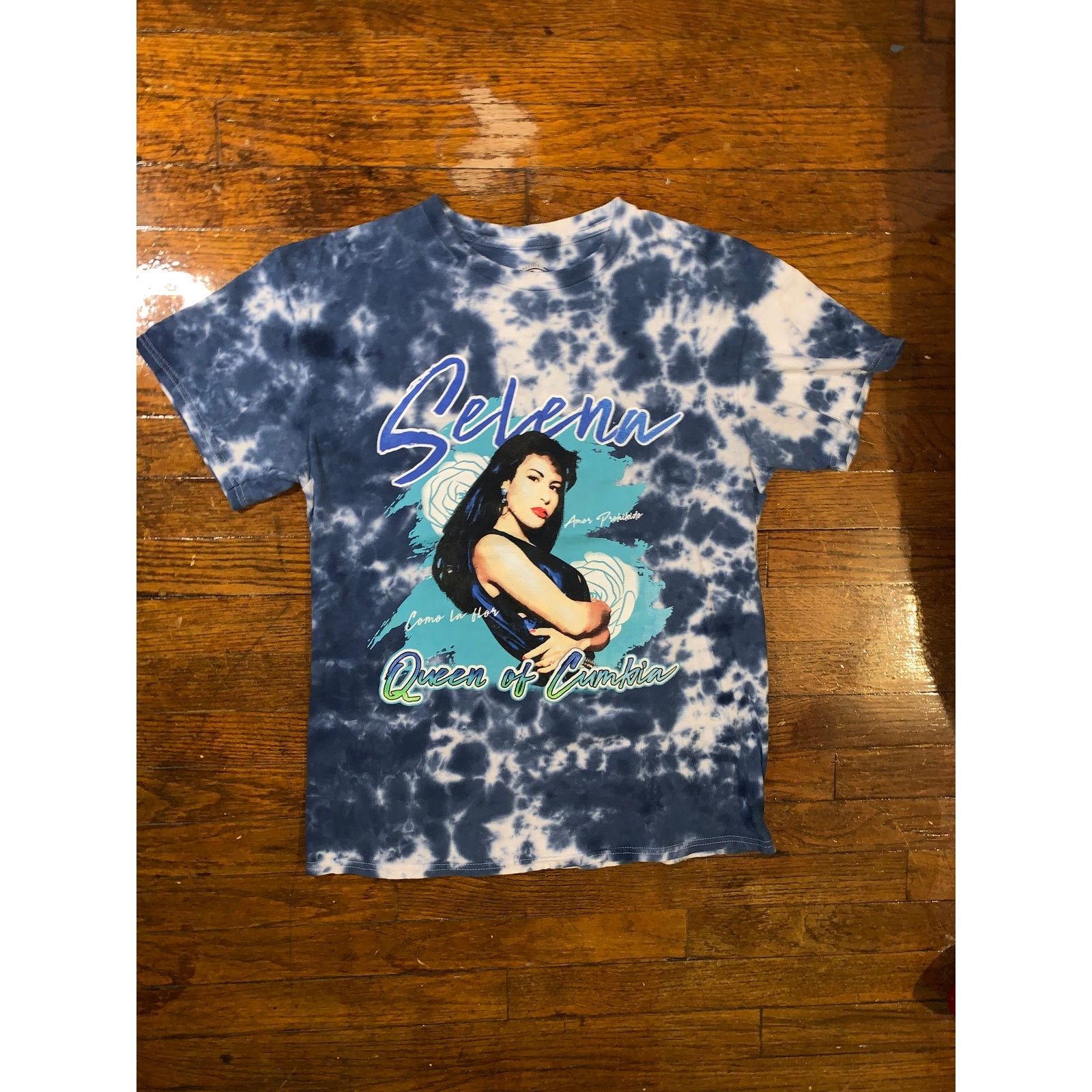 Band Tees × Other Selena Quintanilla Tie Dye T Shirt Blue Queen of Cumbia M Size M / US 6-8 / IT 42-44 - 5 Thumbnail