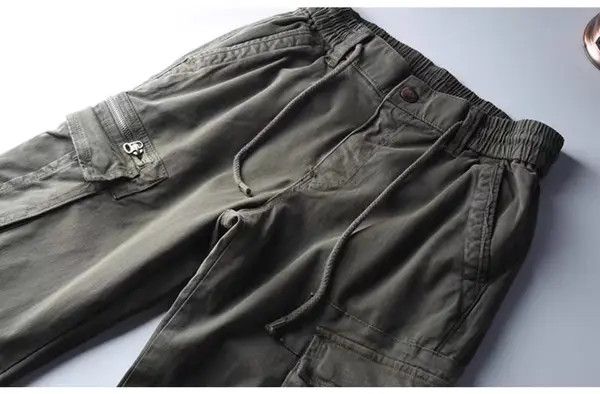 VIBE Multi-pocket casual straight-leg cargo pants Size US 32 / EU 48 - 3 Thumbnail