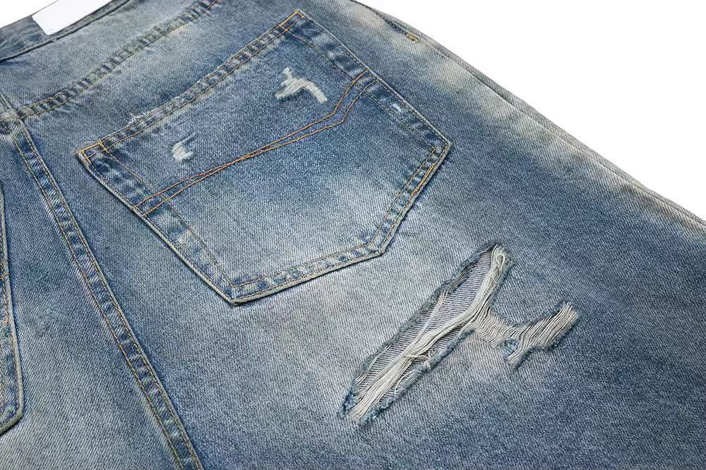 Jean Frayed Distressed Baggy Jeans Size US 32 / EU 48 - 4 Thumbnail