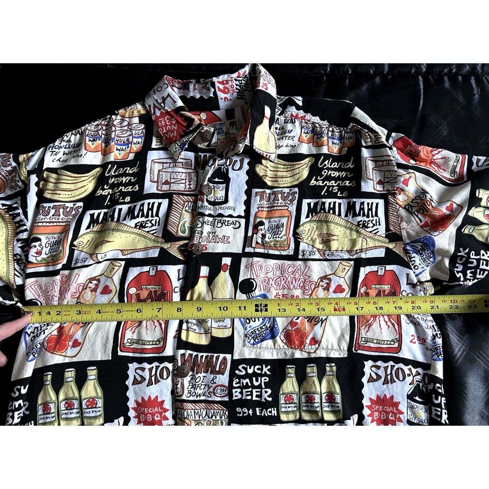 Vintage VTG Kahala Shirt Mens M Black Mahi Rayon Button Up Hawaiian John Severson Casual Shirt Size US M / EU 48-50 / 2 - 6 Thumbnail
