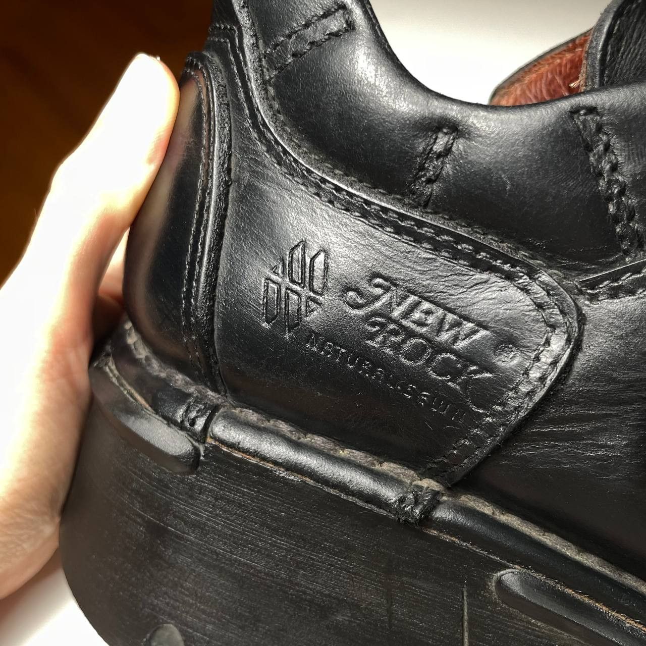 Vintage 90s New Rock M.211-S1 Eu 45 Metallic Reactor Low Boots Punk in Black, Men's (Size 12) — image 6 of 6