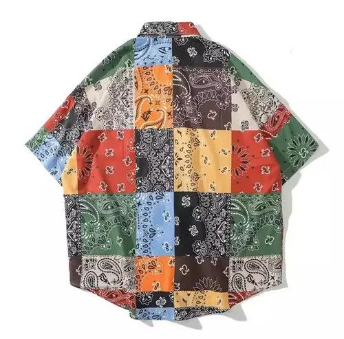 Japanese Brand × Vintage Paisley Bandana Print Short Sleeve Button Up Size US M / EU 48-50 / 2 - 4 Thumbnail
