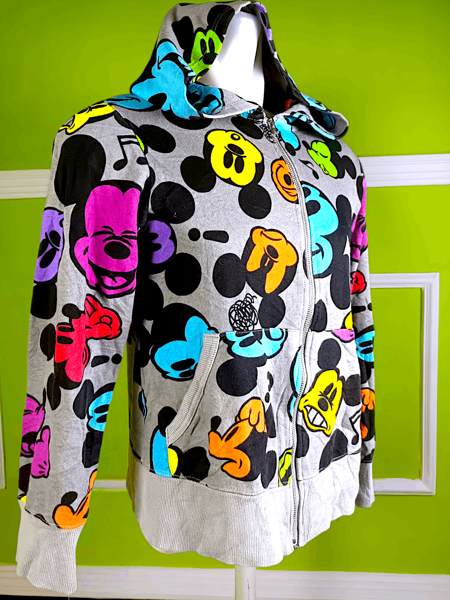 Cartoon Network × Disney × Mickey Mouse TOKYO DISNEY RESORT Mickey Mouse All Over Print Zip Hoodie Size US M / EU 48-50 / 2 - 2 Thumbnail