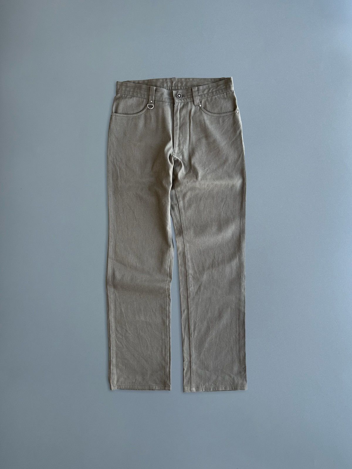 Image of Jean Paul Gaultier Gaultier Homme Object - Canvas Pants in Olive, Men's (Size 30)