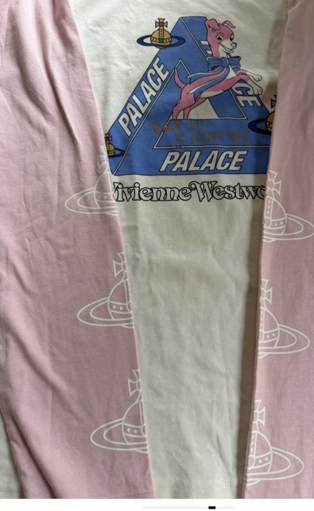 Palace × Vivienne Westwood Palace x Vivienne Westwood Raglan Long Sleeve Tee Pink Size US L / EU 52-54 / 3 - 5 Thumbnail