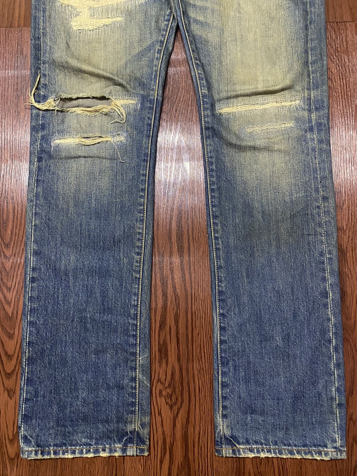 Japanese Brand Vintage Japanese Brand Distressed Rock Style Loose Jeans Size US 34 / EU 50 - 6 Thumbnail