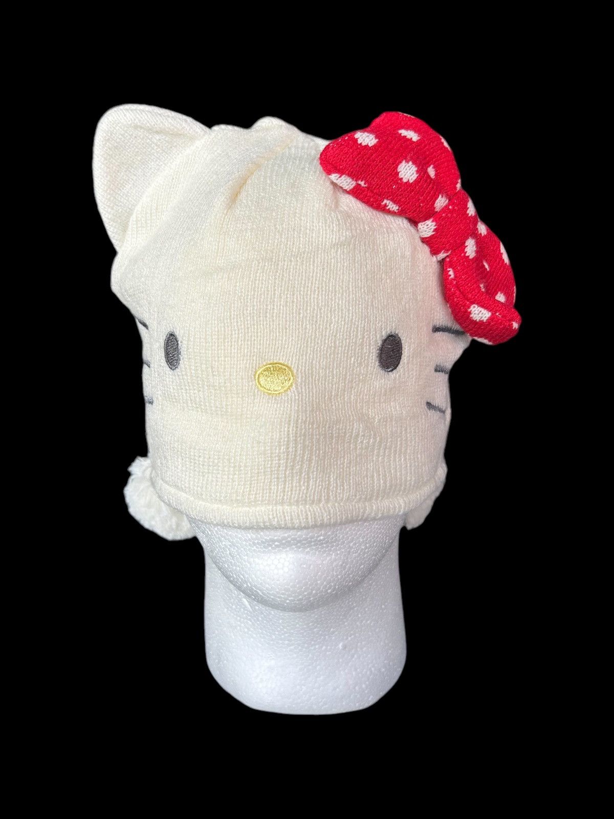 Japanese Brand × Kapital × Vintage Bunny Horn Devil Hello kitty X Japanese Brand Beanie Hats 🎌 Size ONE SIZE - 1 Thumbnail
