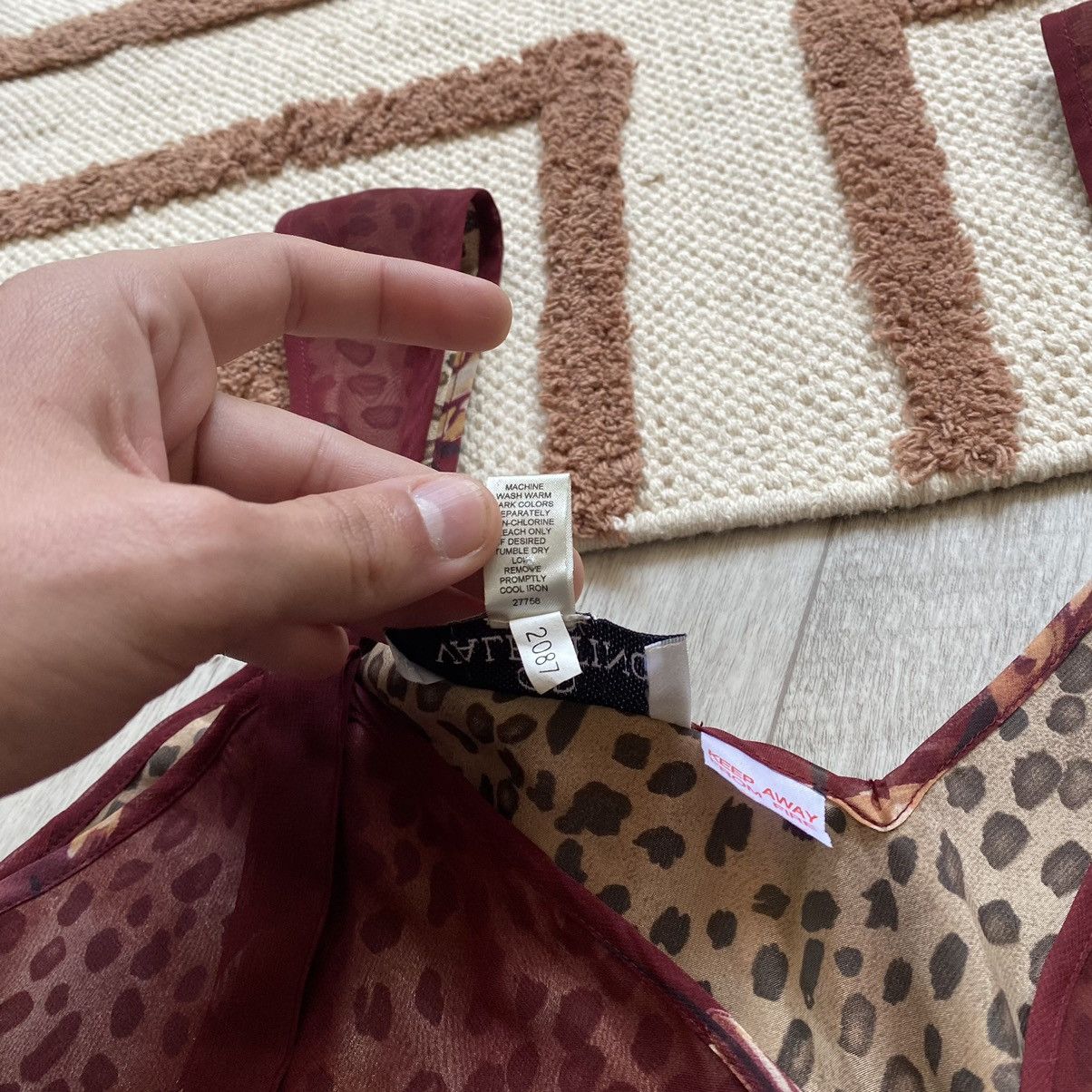 Valentino VINTAGE VALENTINO INTIMO LEOPARD AND FLOWERS MESH DRESS Size M / US 6-8 / IT 42-44 - 5 Thumbnail