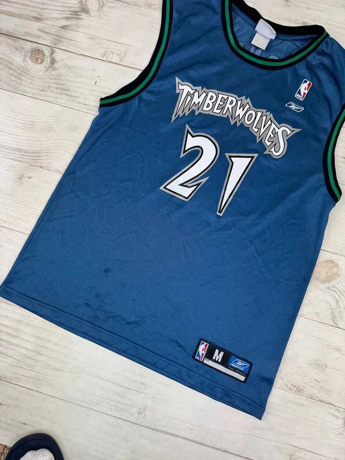 Reebok Reebok Minnesota Timberwolves Kevin Garnett NBA Jersey Size US M / EU 48-50 / 2 - 2 Thumbnail