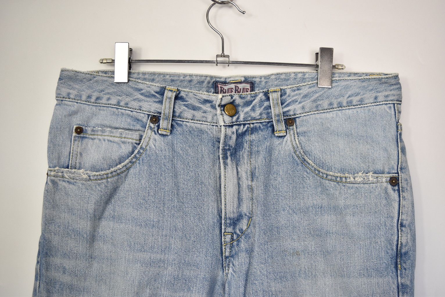 Blue Blue Japan damaged denim shorts 22631 - 444 58 Size US 31 - 4 Thumbnail