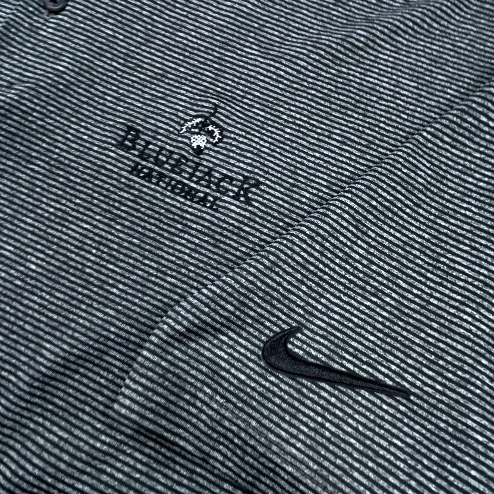 Nike Nike Polo Shirt Men L Gray Black Striped Dri-Fit Performance Golf-logo Easy Care Lightweight Quick Dry Nike Golf Shirt Mens L Gray Striped Size US L / EU 52-54 / 3 - 4 Thumbnail