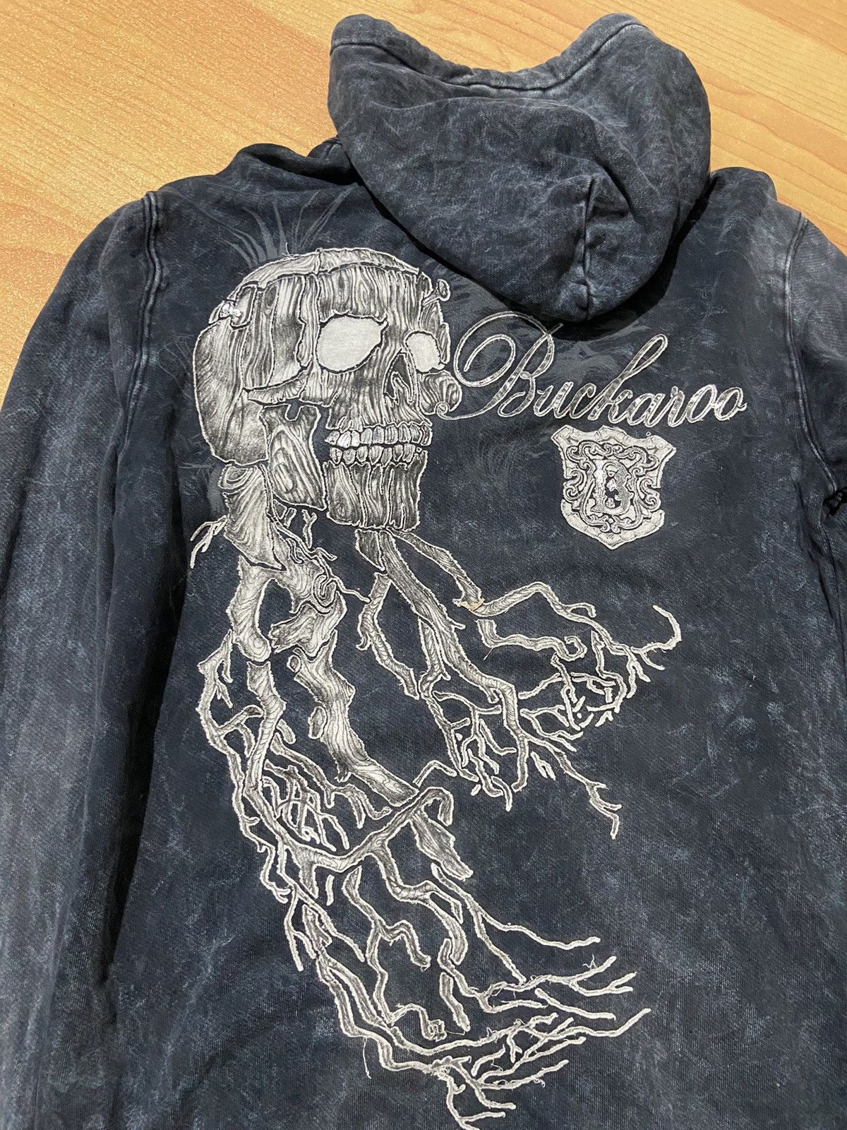 Yasuyuki Ishii Buckaroo skeleton washed hoodie ifsixwasnine styled Size US L / EU 52-54 / 3 - 3 Thumbnail