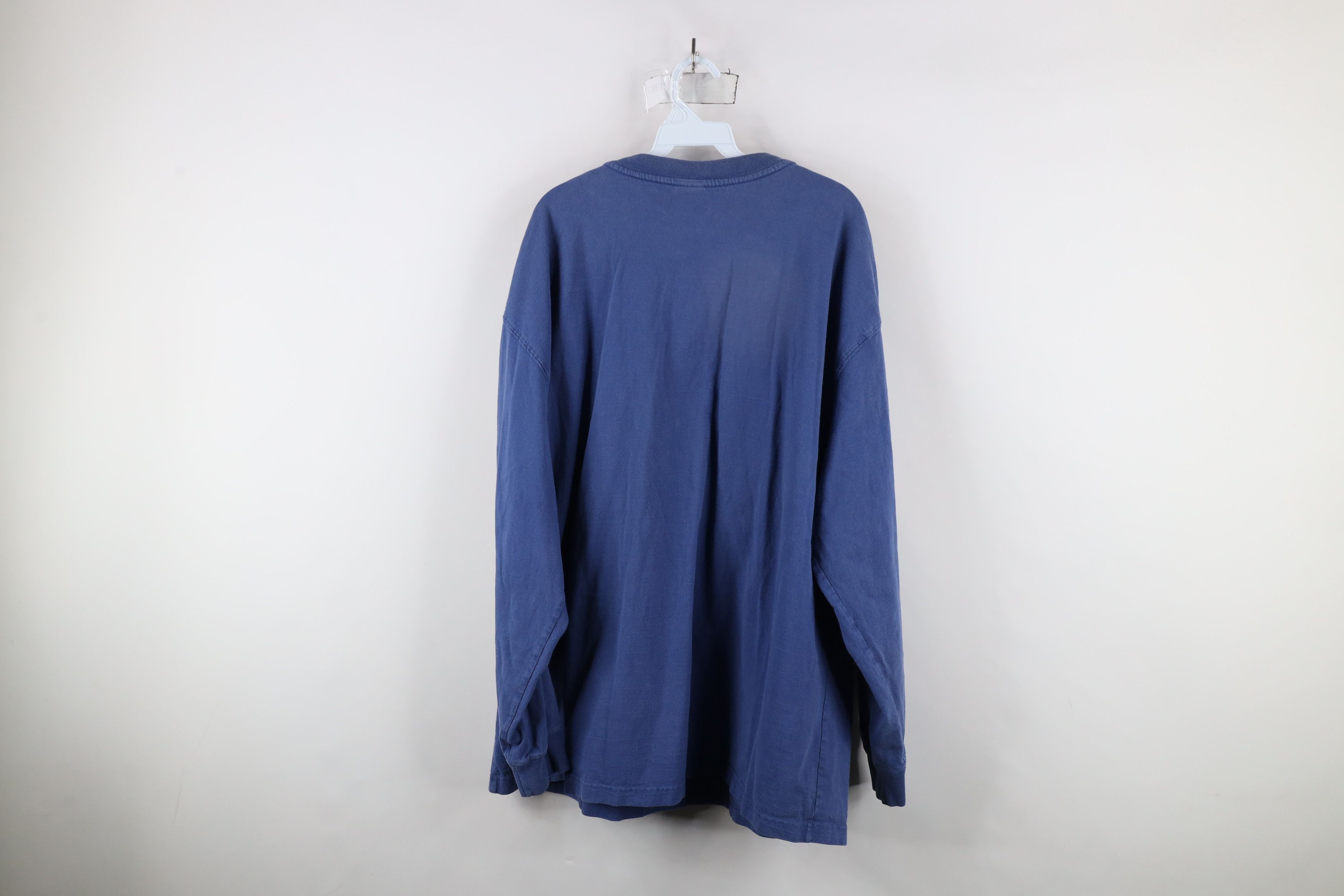 Carhartt × Vintage Vintage Carhartt Heavyweight Long Sleeve Henley T-Shirt Blue Size US XXL / EU 58 / 5 - 13 Thumbnail