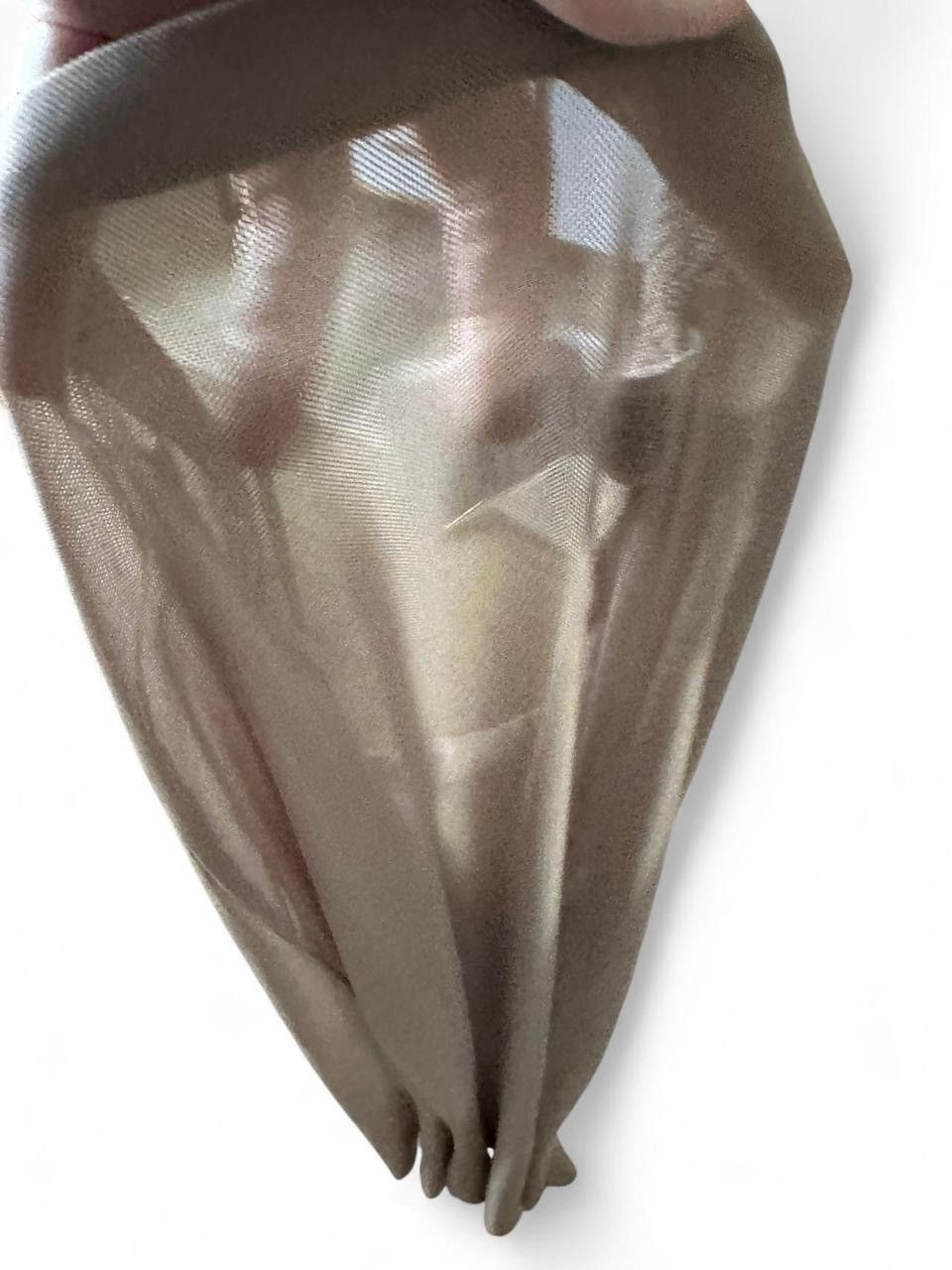 Missguided Missguided Taupe Sheer Cover Up Skirt size L Size 32" / US 10 / IT 46 - 5 Thumbnail