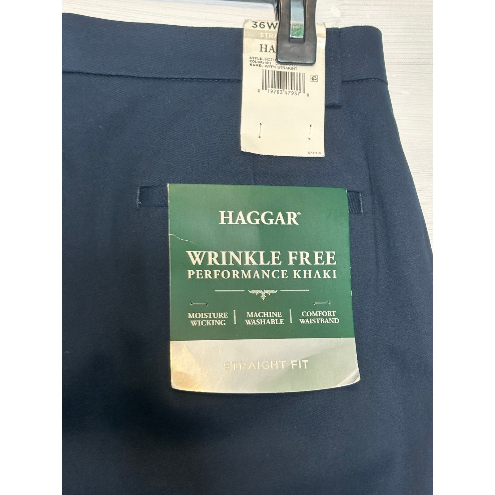 Haggar Haggar blue wrinkle free performance khaki pants size 36 Size US 36 / EU 52 - 5 Thumbnail