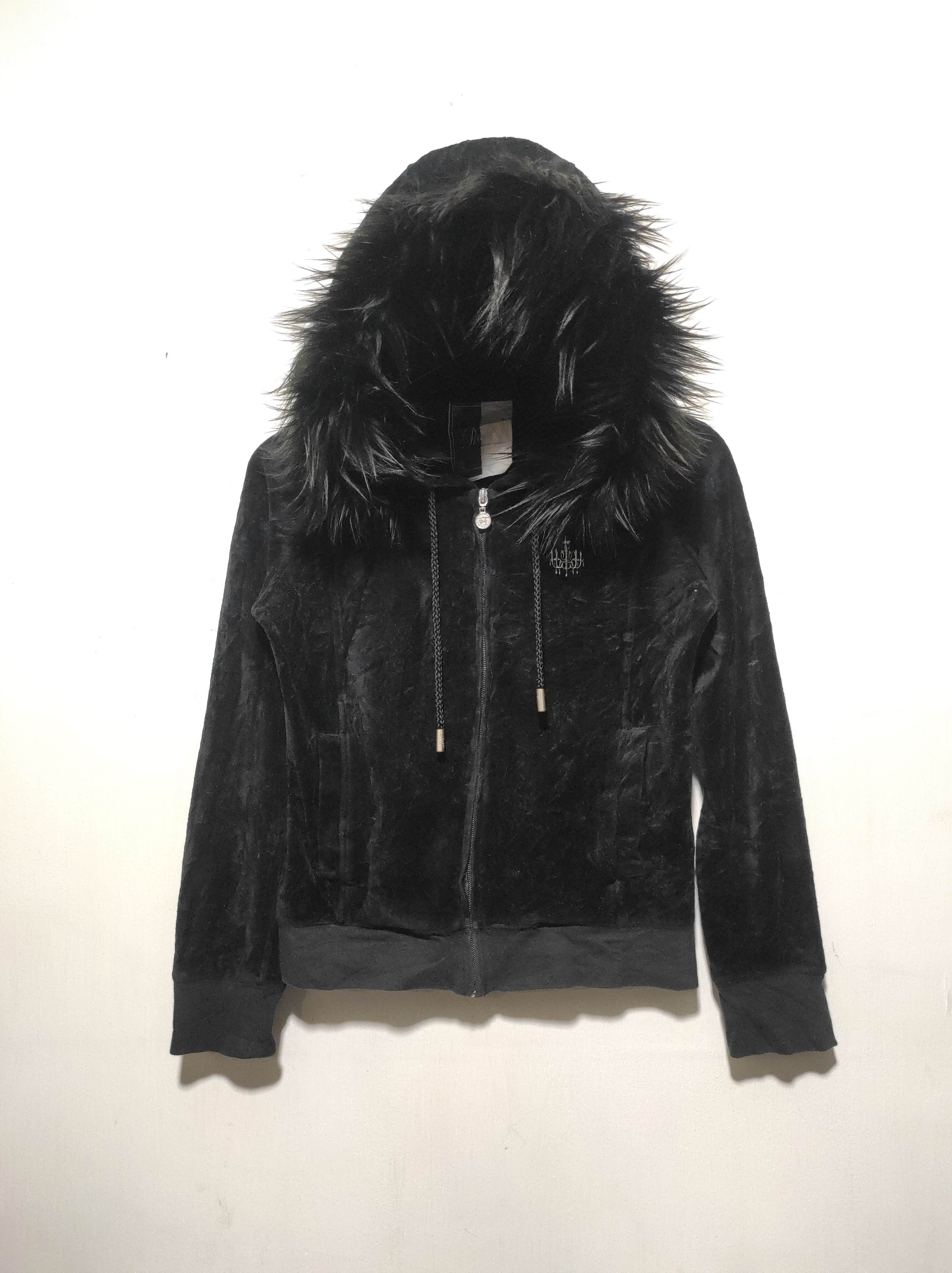 Hysteric Glamour Rady Velvet Zipper Fur Hoodie LGB style Size M / US 6-8 / IT 42-44 - 3 Thumbnail