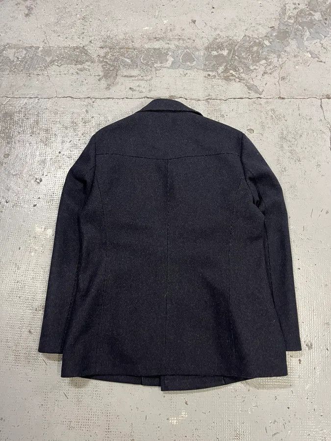 Emporio Armani AW2011 Emporio Armani Wool Navy Caban Jacket Size US L / EU 52-54 / 3 - 7 Thumbnail