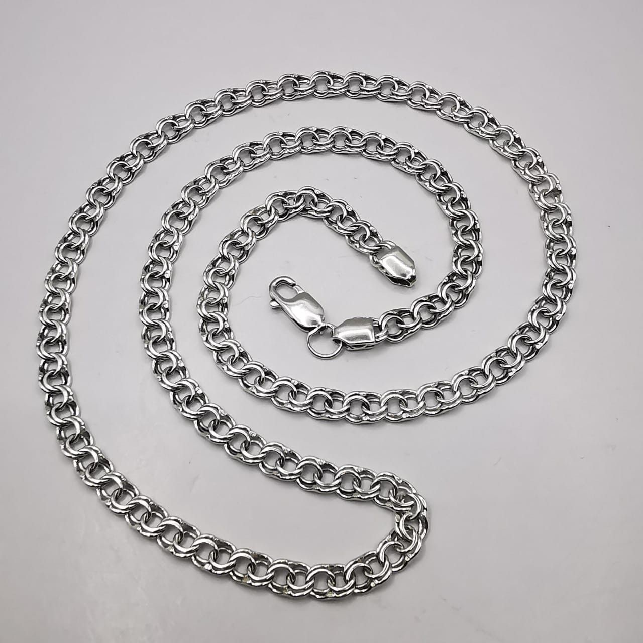 Sterling Silver Vintage Chain Necklece,925 Sterling Silver,Signed , 19,82g Size ONE SIZE - 4 Thumbnail