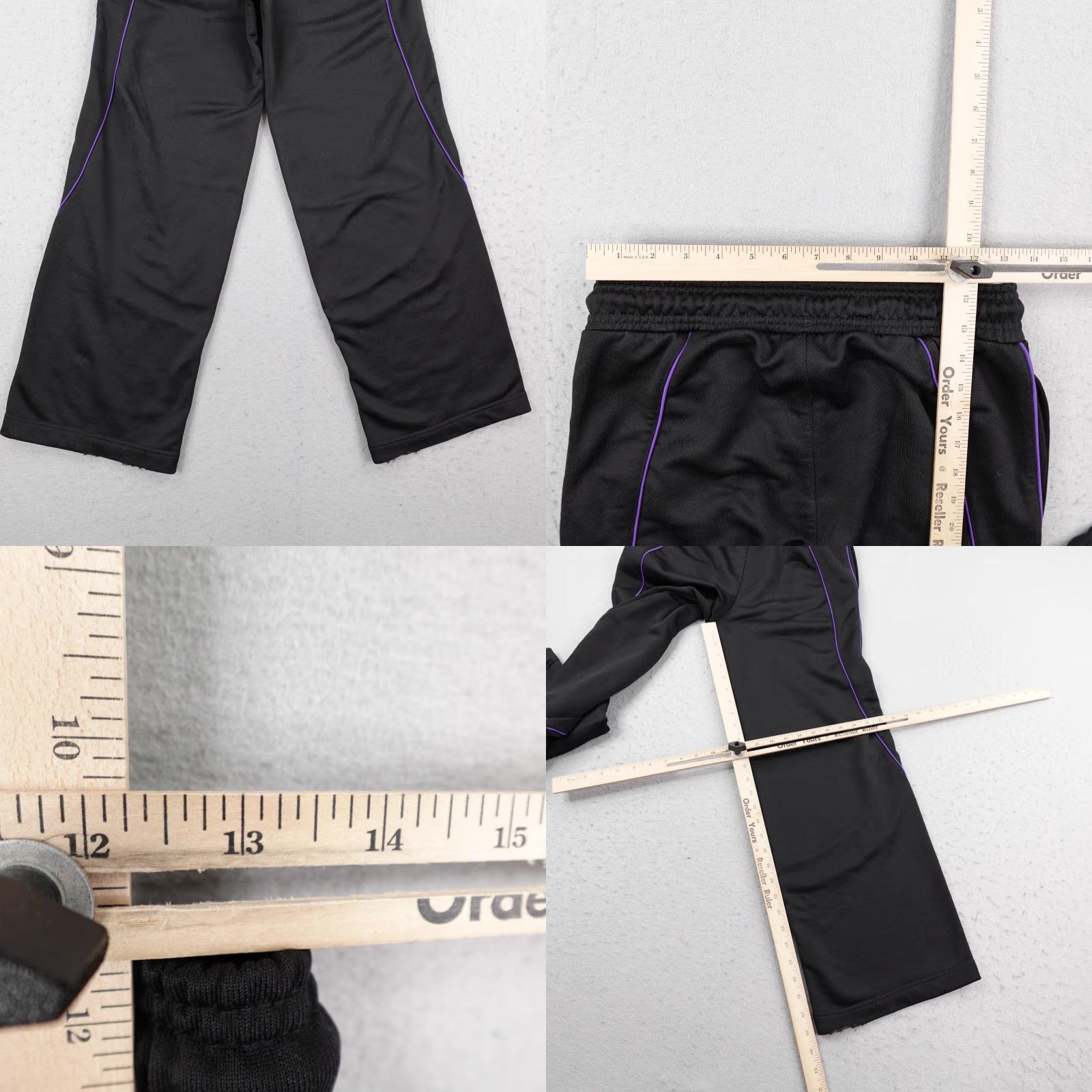 Puma Puma Pants Mens Medium Black PAM Perks And Mini Track Wide Leg Warmup Pants Size US 31 - 8 Thumbnail