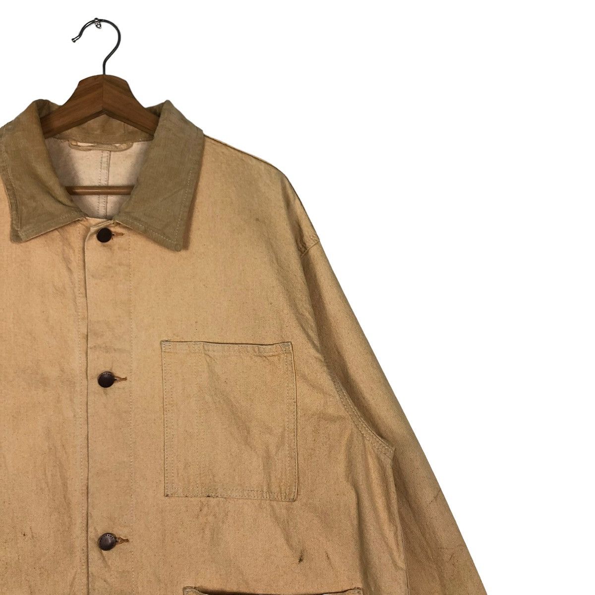 Japanese Brand 🔥Vintage Worker Chore Jacket GU Japan Issey Miyake Size US XL / EU 56 / 4 - 4 Thumbnail